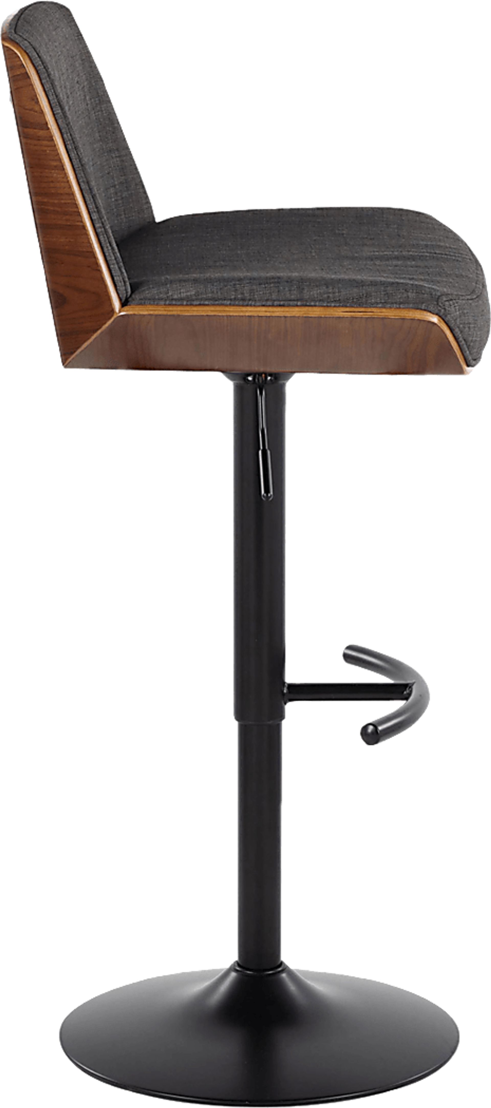 Weymanda IV Charcoal Adjustable Barstool, Set of 2 - Image 5