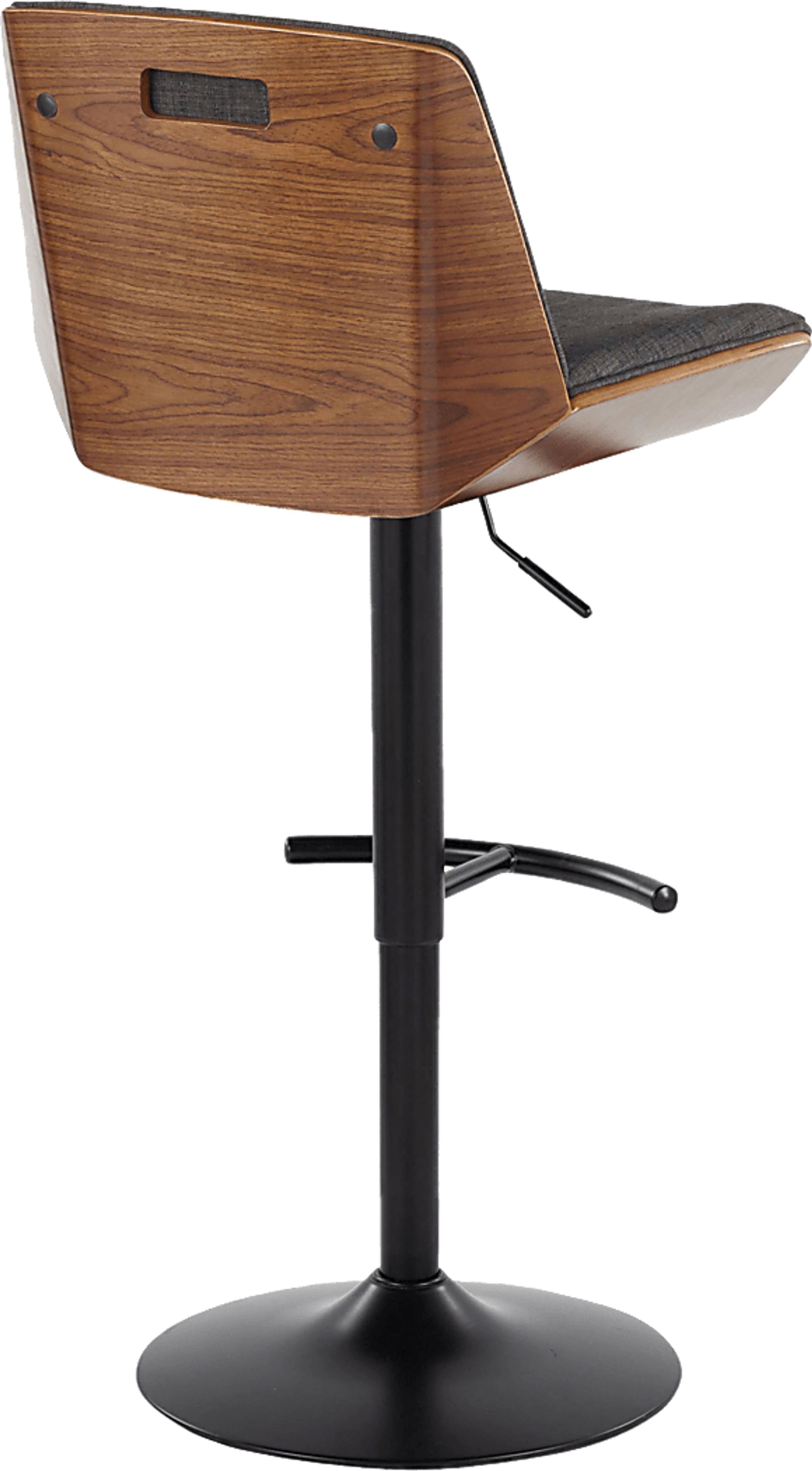 Weymanda IV Charcoal Adjustable Barstool, Set of 2 - Image 7