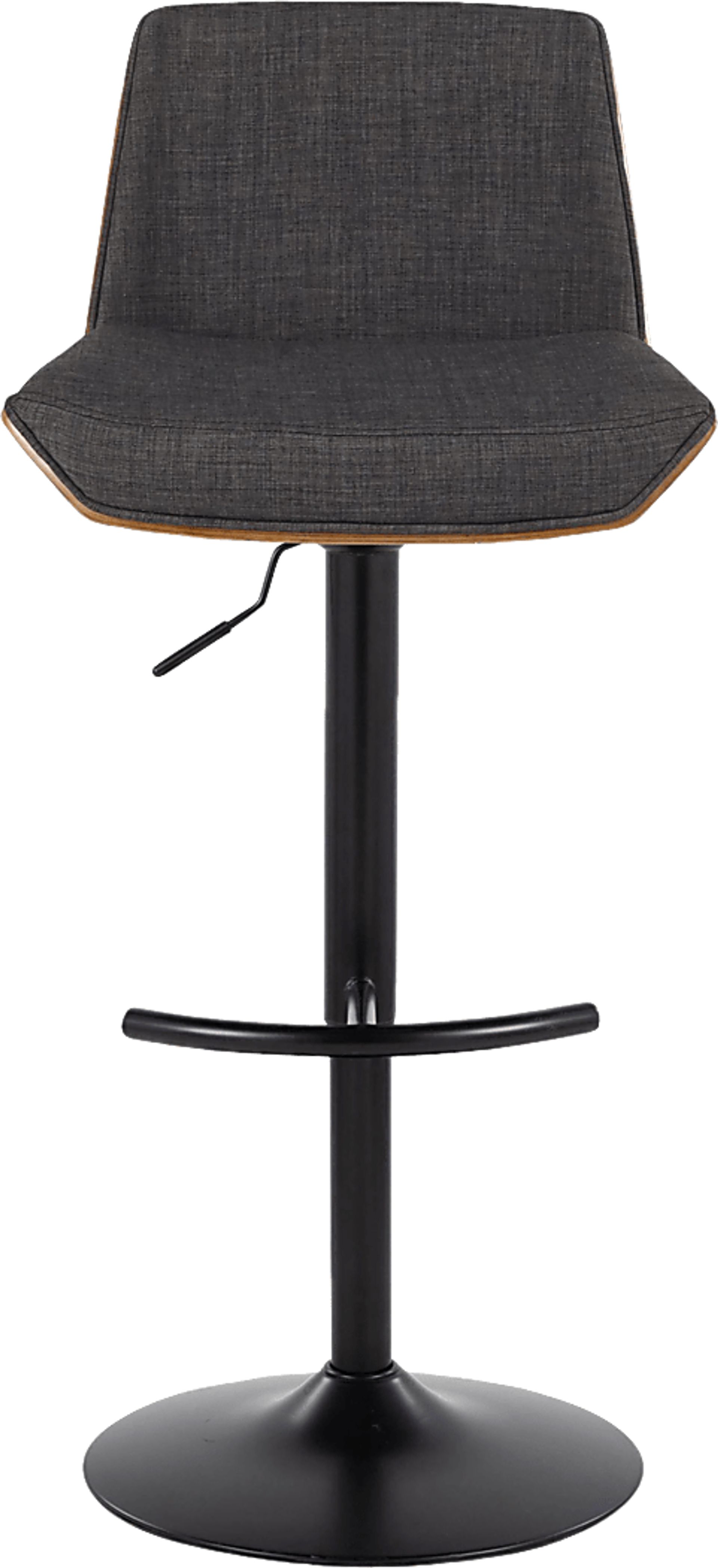 Weymanda IV Charcoal Adjustable Barstool, Set of 2 - Image 8