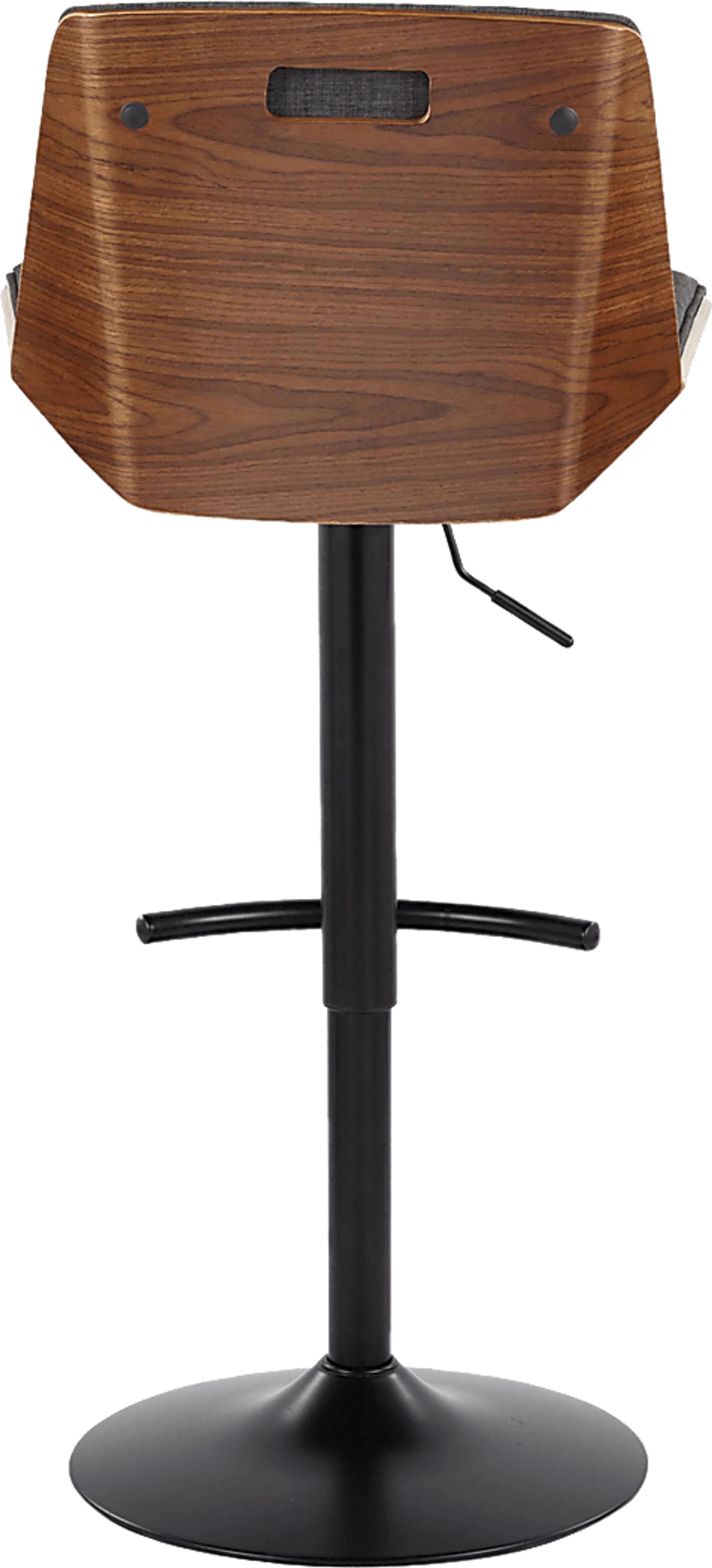 Weymanda IV Charcoal Adjustable Barstool, Set of 2 - Image 9