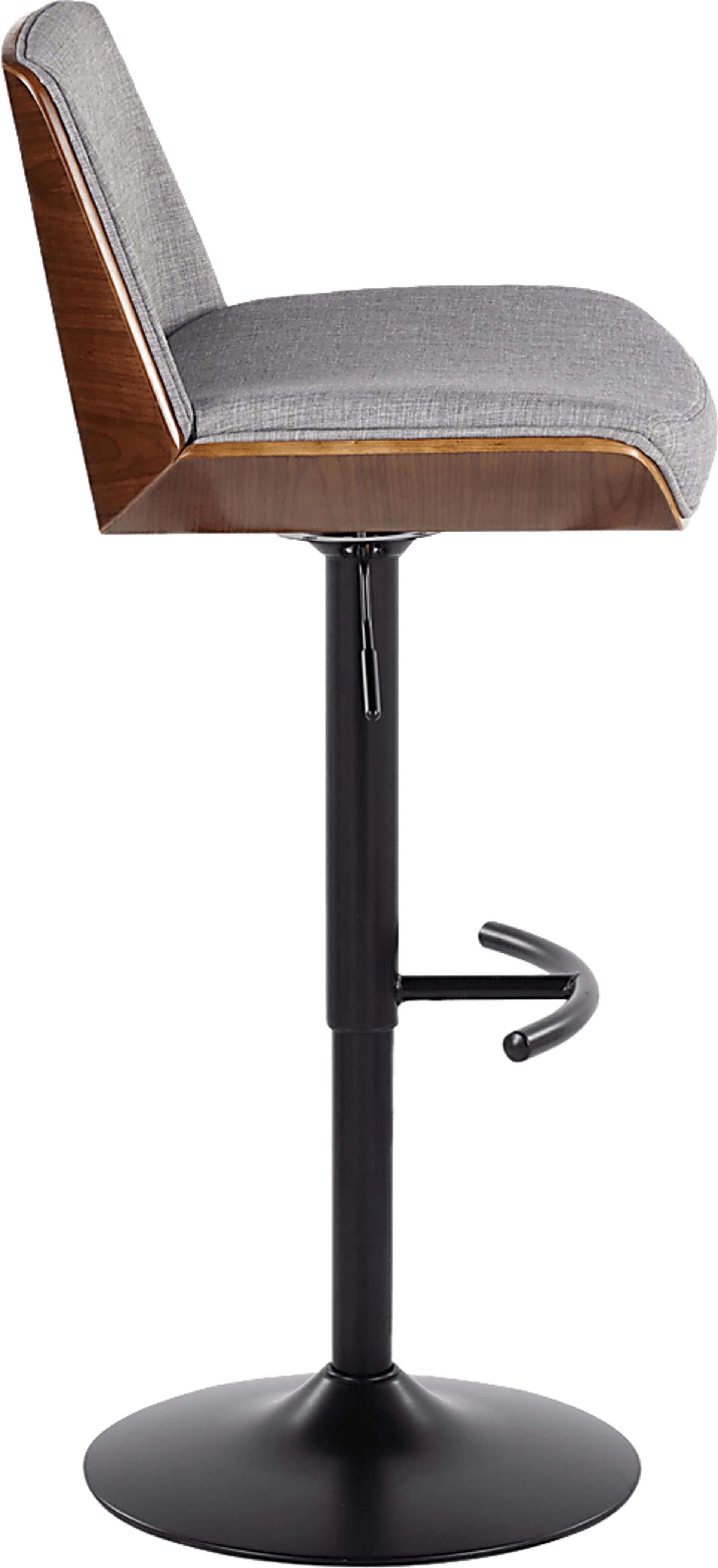 Weymanda IV Gray Adjustable Barstool, Set of 2 - Image 5