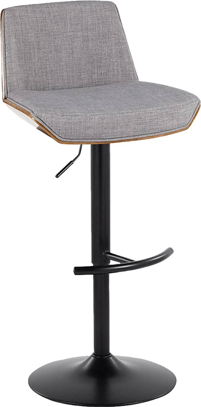 Weymanda IV Gray Adjustable Barstool, Set of 2 - Thumbnail - Image 6