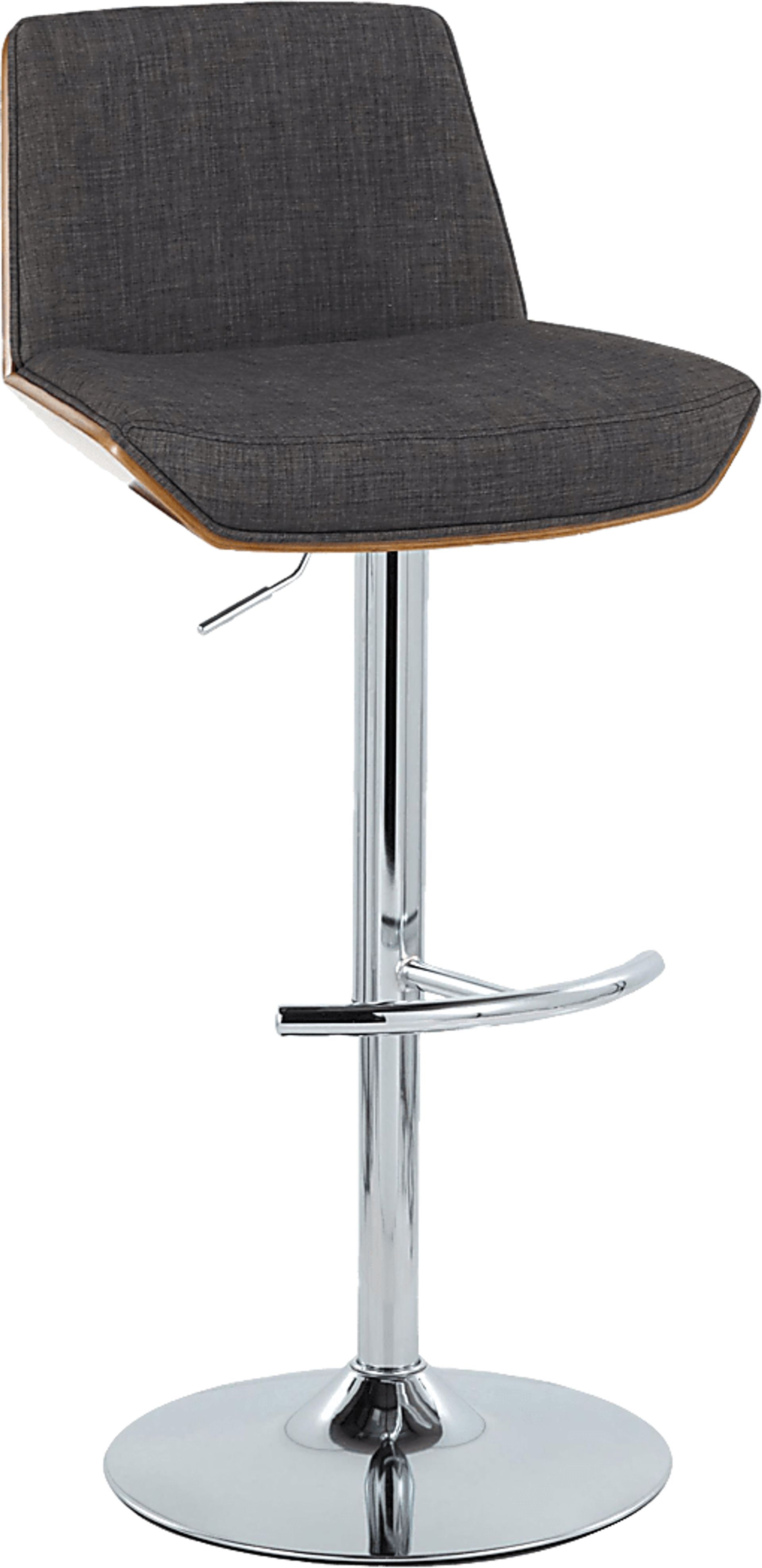 Weymanda V Charcoal Adjustable Barstool, Set of 2 - Image 7