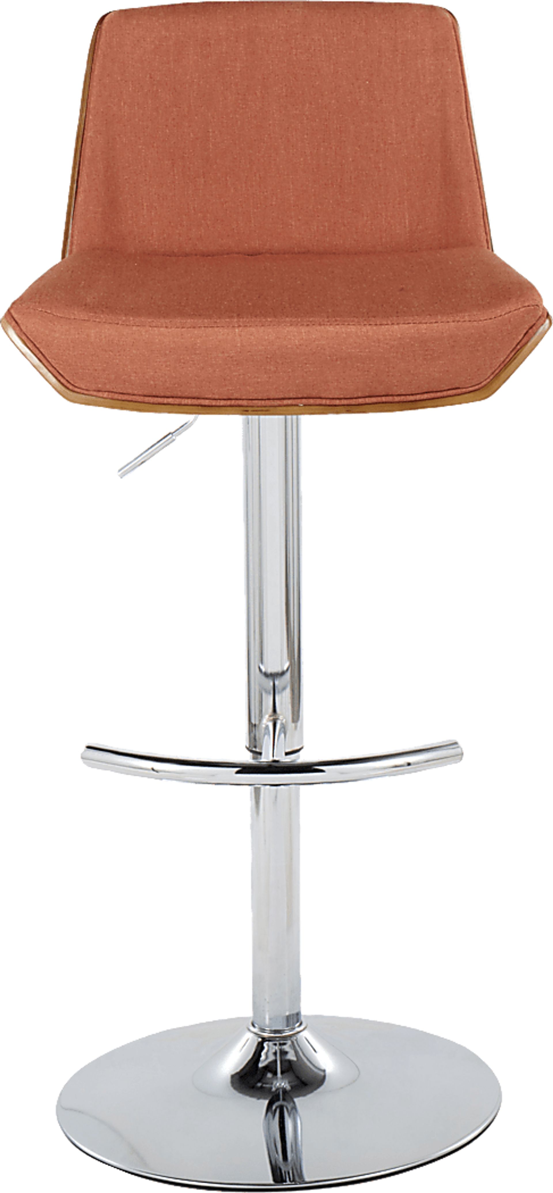 Weymanda V Orange Adjustable Barstool, Set of 2 - Image 10