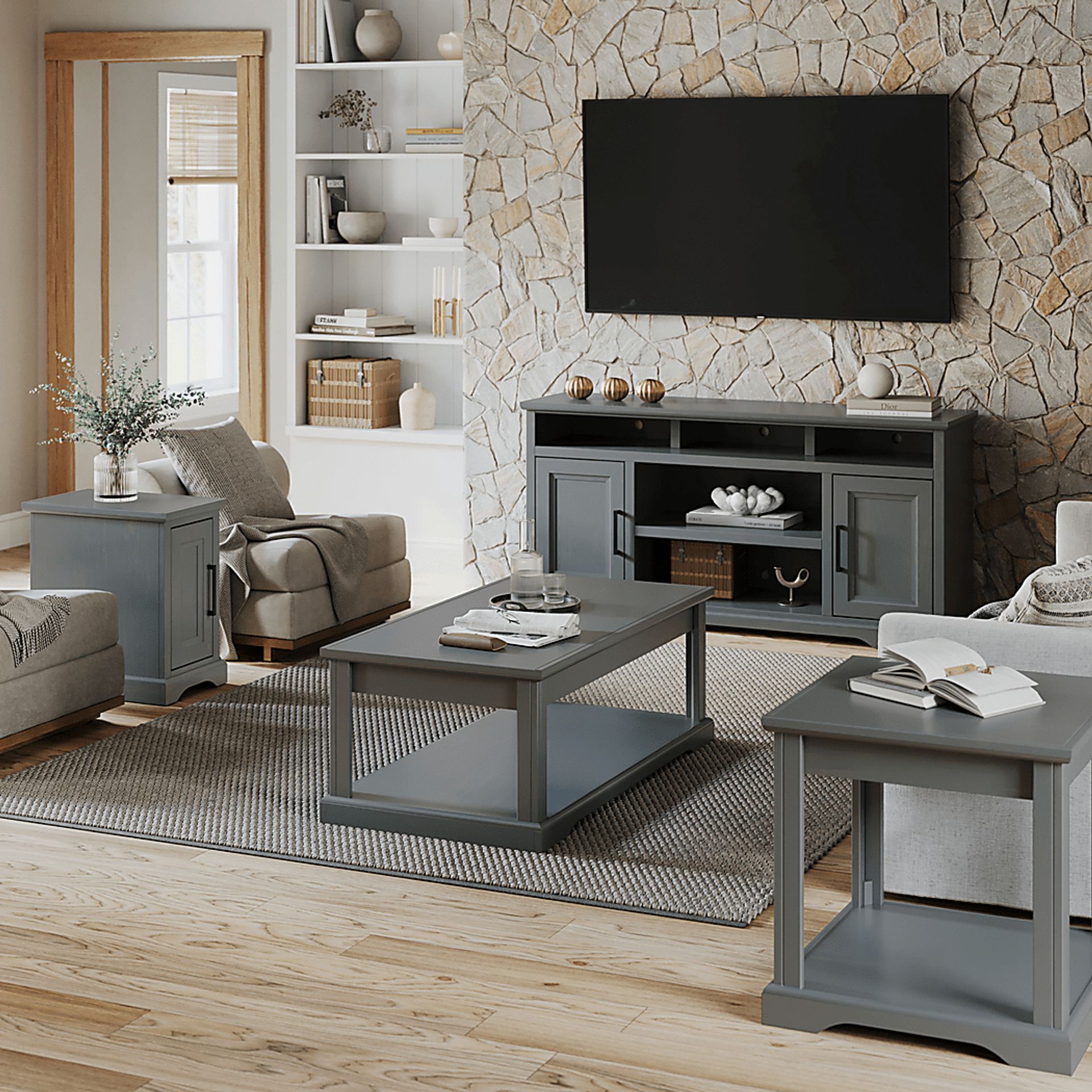 Weyna Gray Coffee Table - Image 7