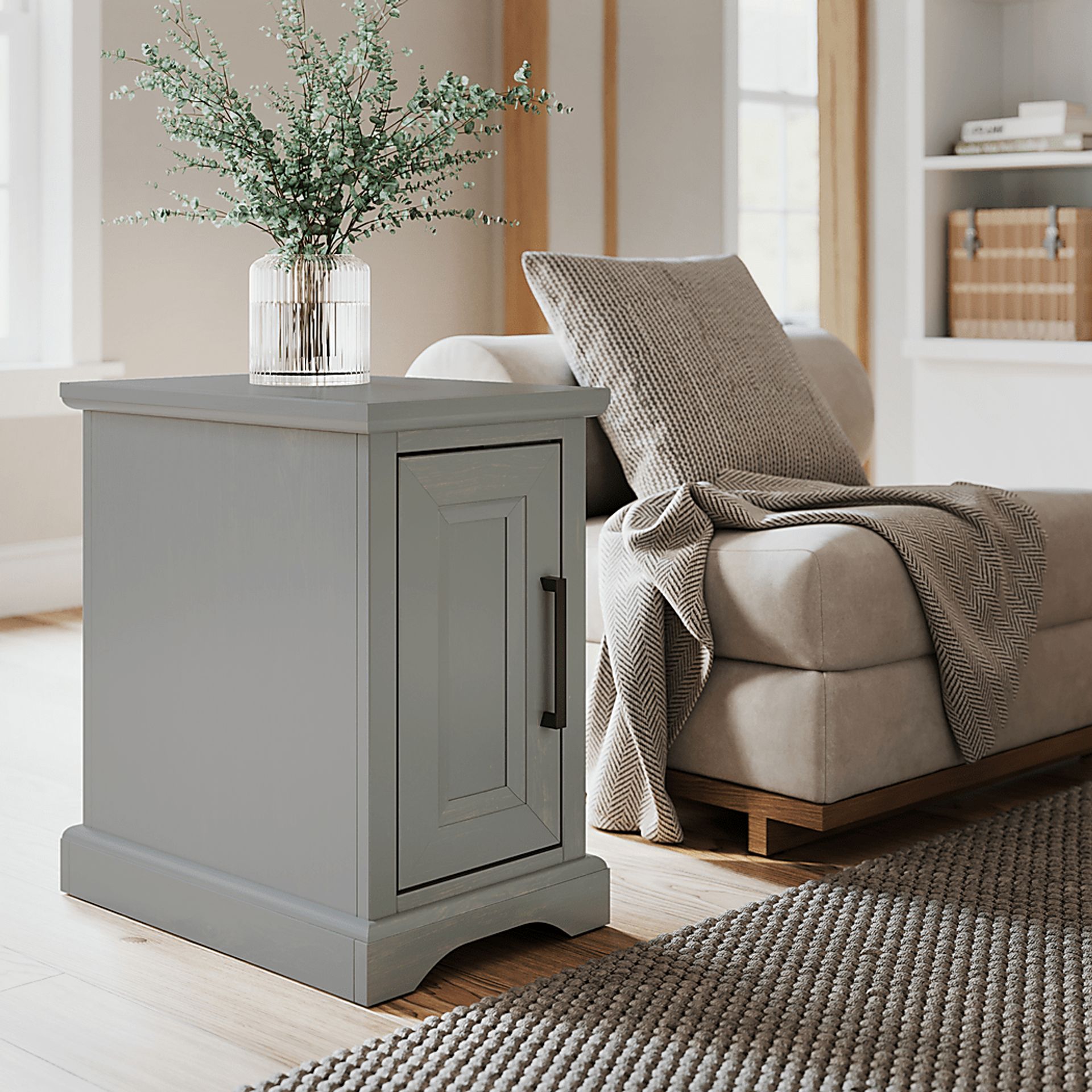 Weyna Gray Nightstand - Image 2