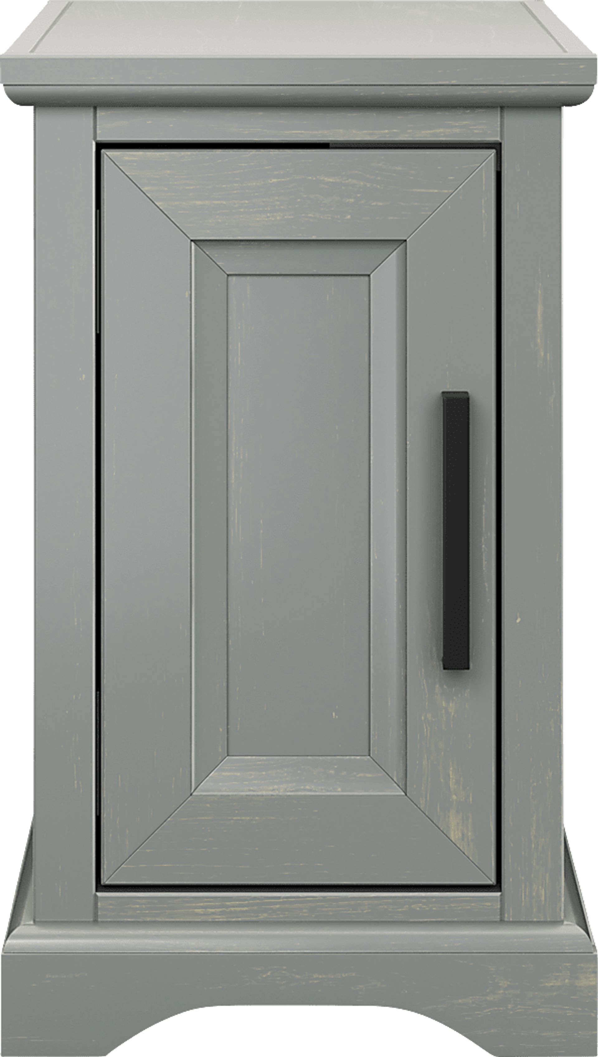 Weyna Gray Nightstand - Image 8