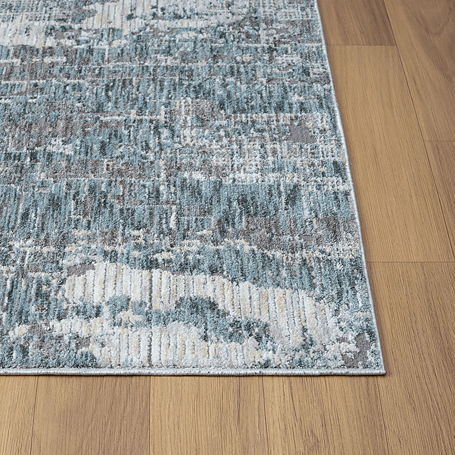 Weyson Gray/Blue 2'6 x 8' Runner Rug - Image 6