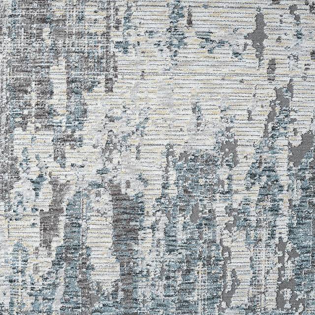 Weyson Gray/Blue 2'6 x 8' Runner Rug - Thumbnail - Image 8