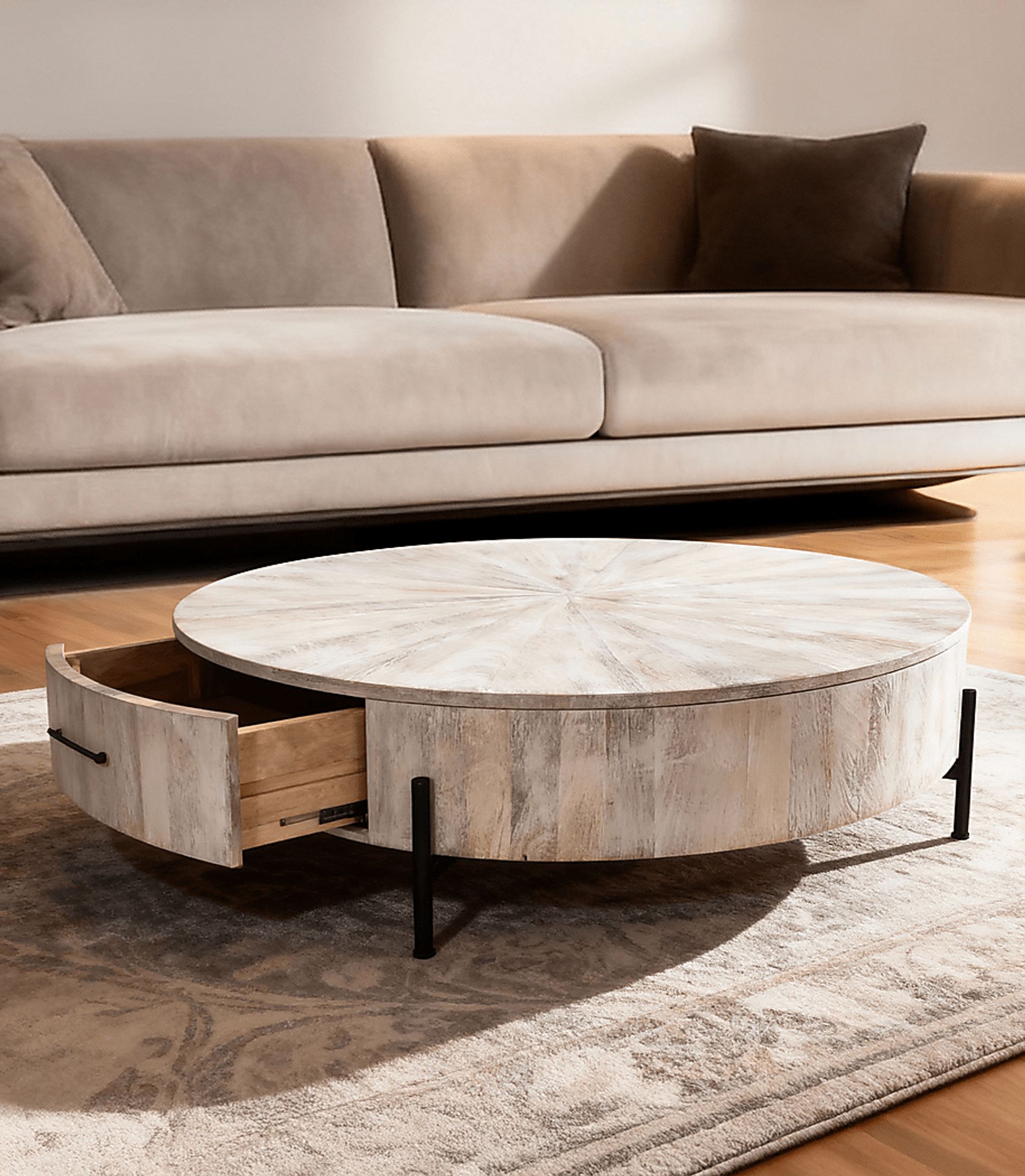 Wezani Weathered/Black Cocktail Table - Image 3