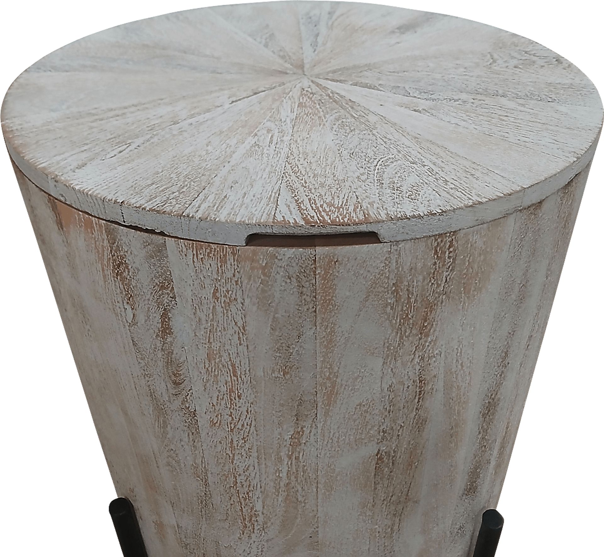 Wezani Weathered/Black End Table - Image 4