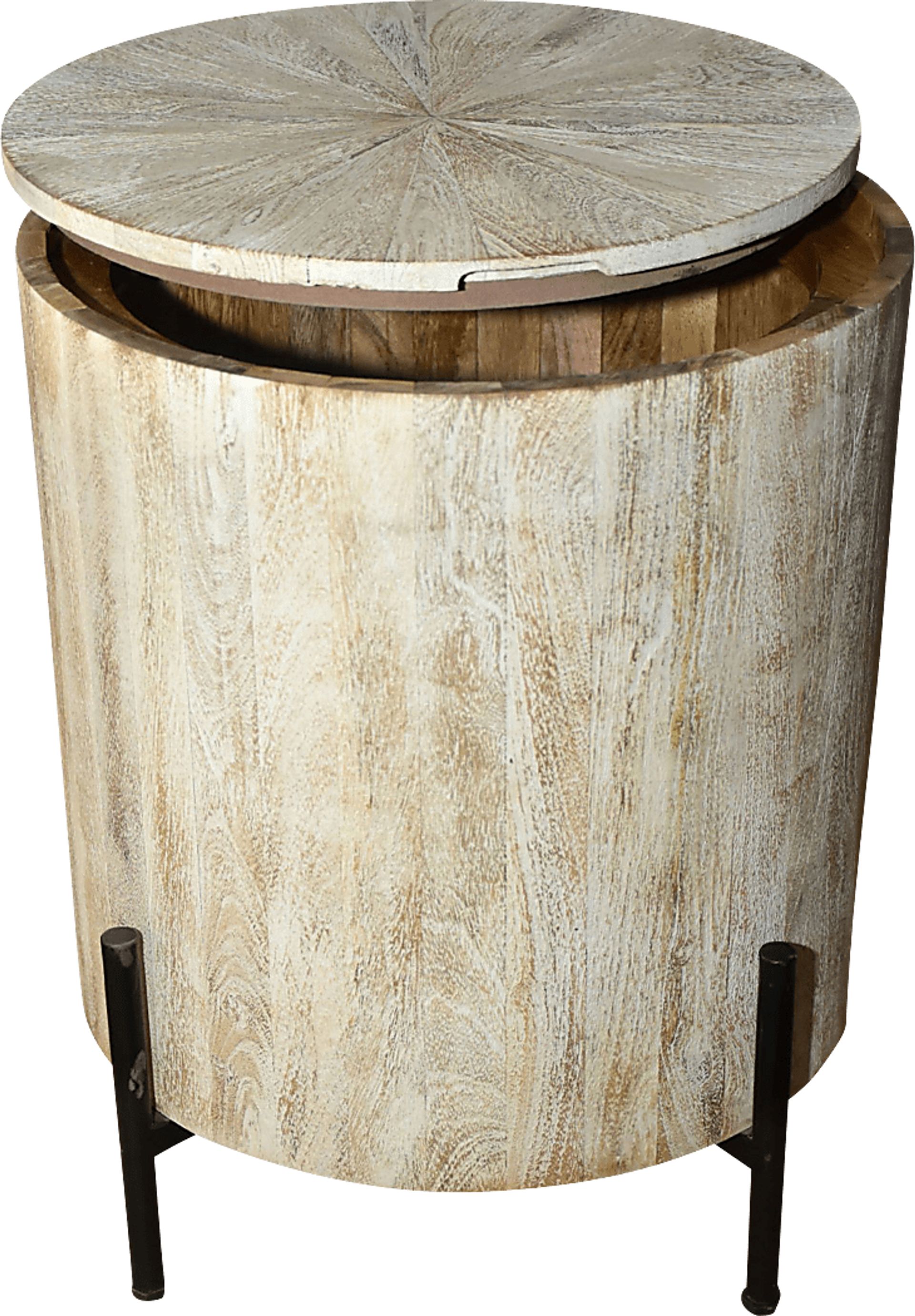 Wezani Weathered/Black End Table - Image 6