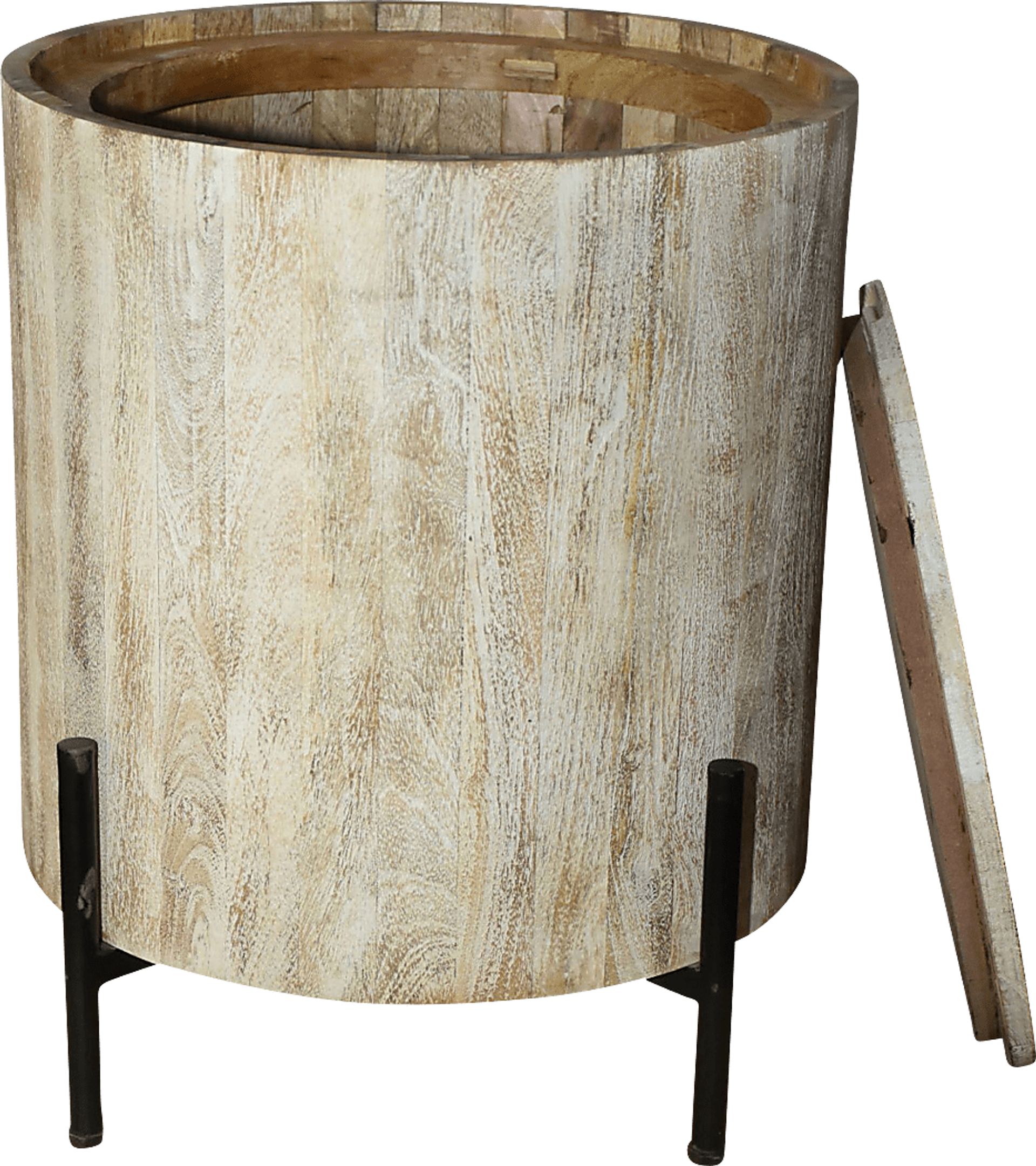 Wezani Weathered/Black End Table - Image 7