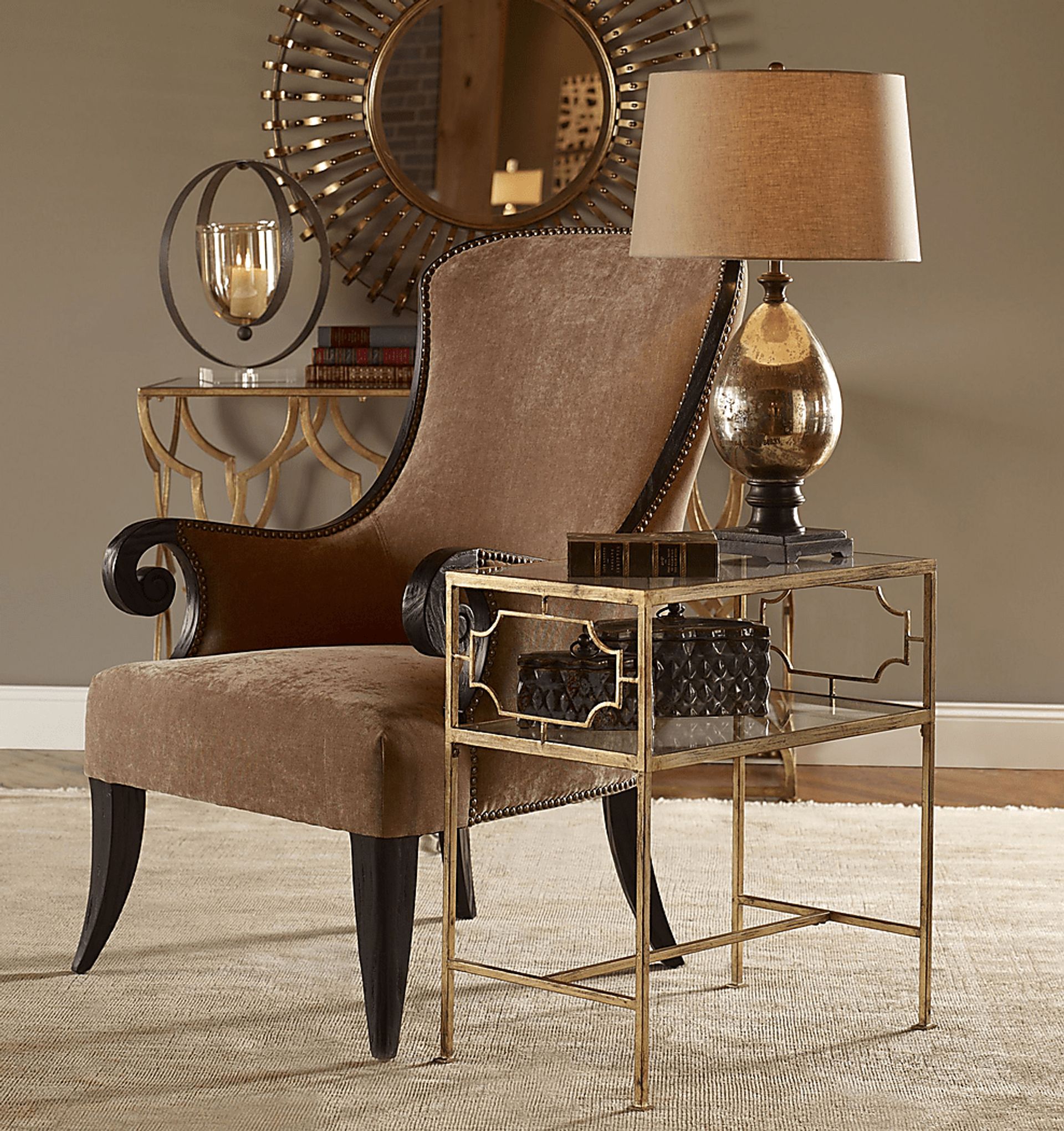 Wharfside Gold Side Table - Image 3