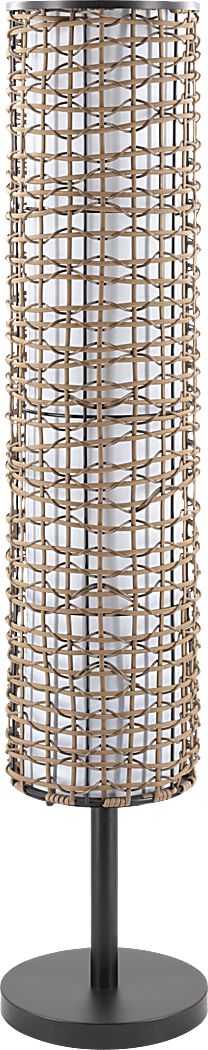 Wheathill Circle Black Outdoor Floor Lamp