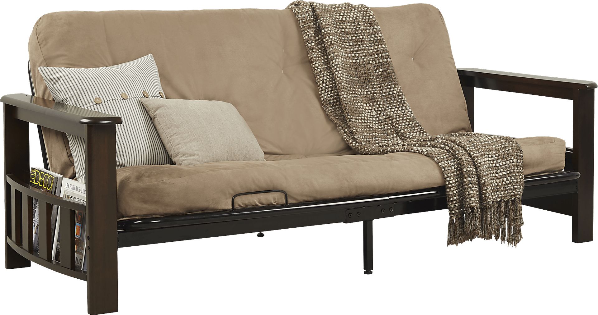 Kids Wheaton Merlot Futon - Image 1