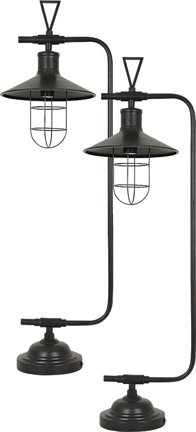 Wheeley Shore Bronze Lamp, Set of 2 - Thumbnail - Image 1