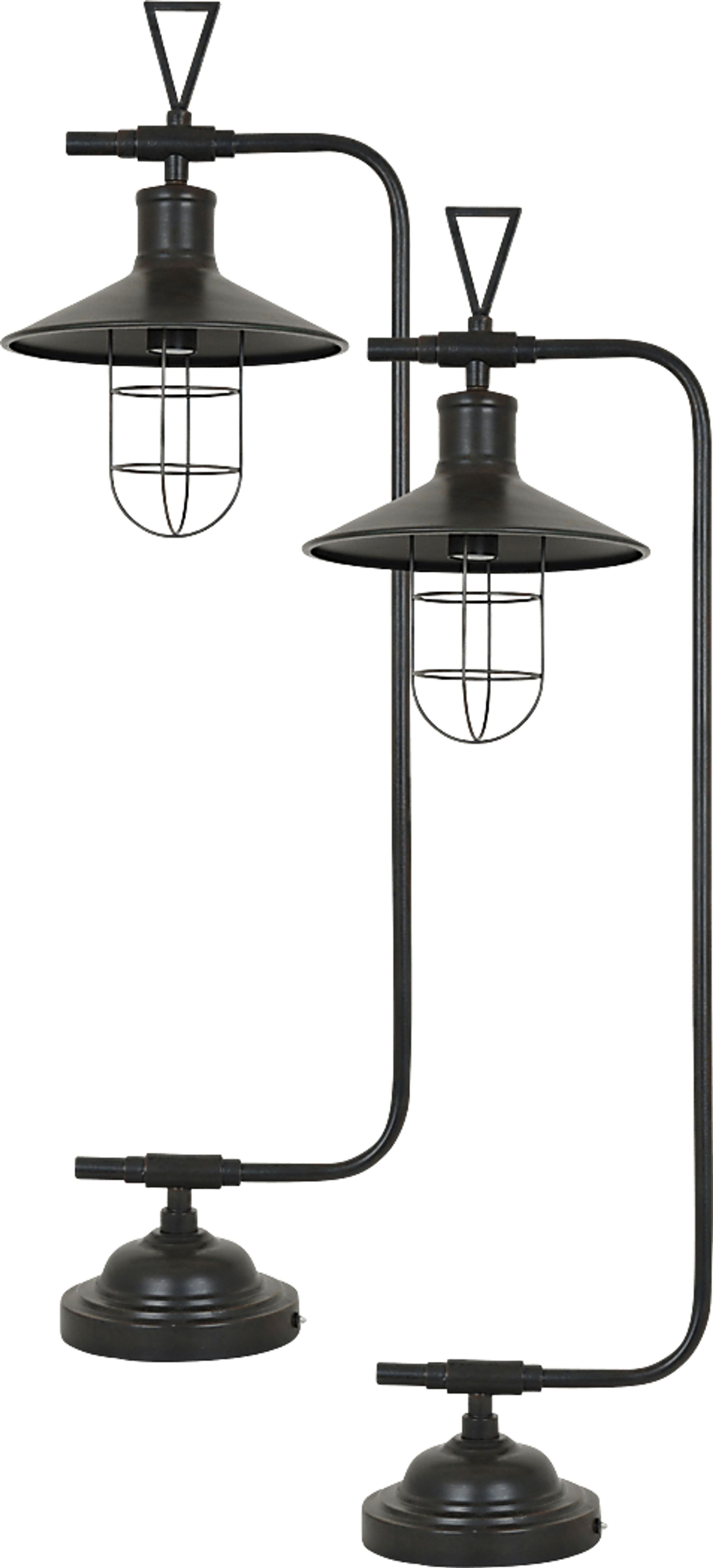 Wheeley Shore Bronze Lamp, Set of 2 - Image 1