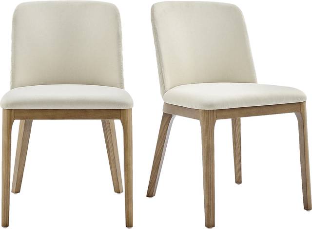 Whelon Beige Dining Chair, Set of 2 - Thumbnail - Image 1