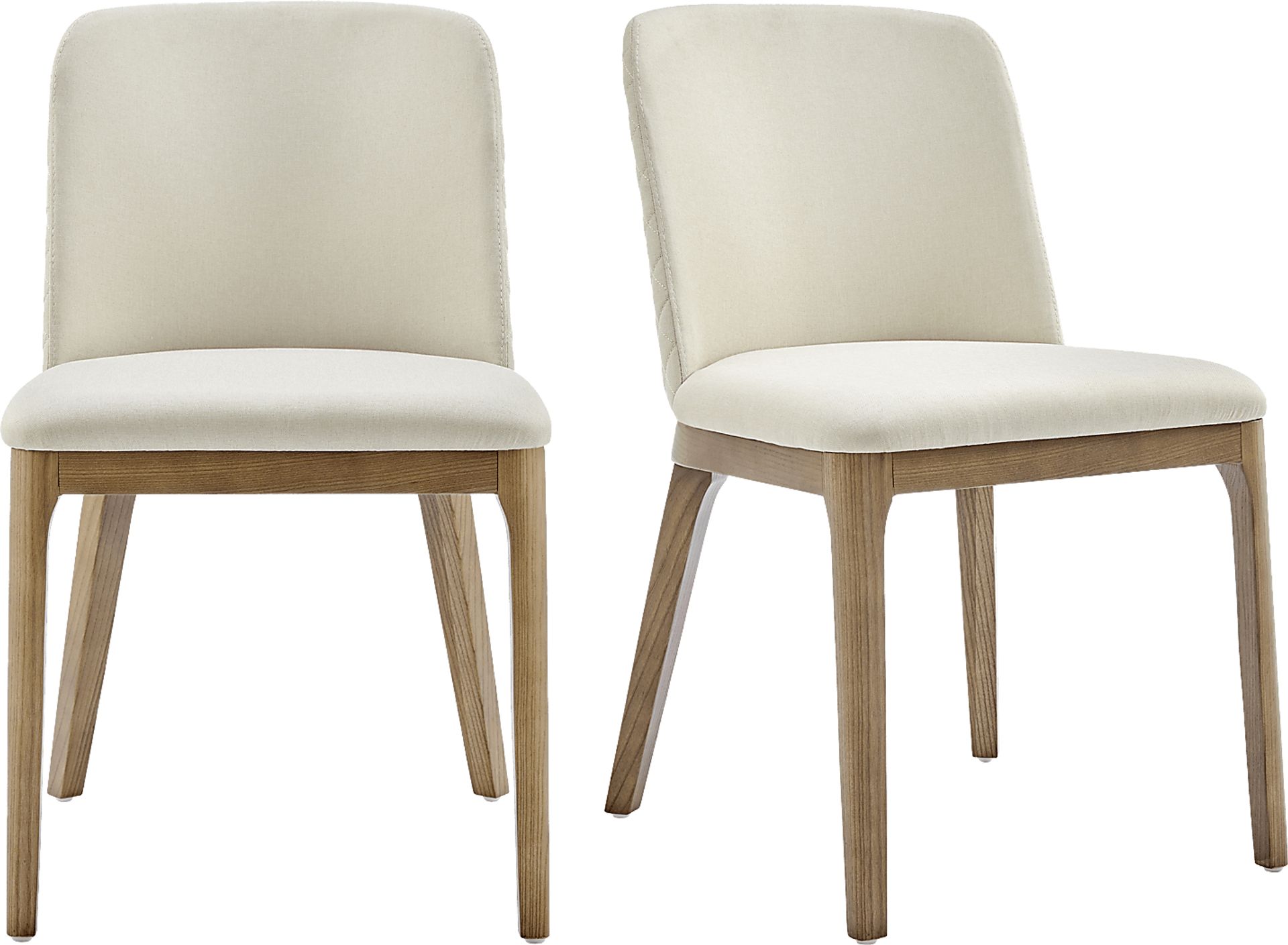 Whelon Beige Dining Chair, Set of 2 - Image 1