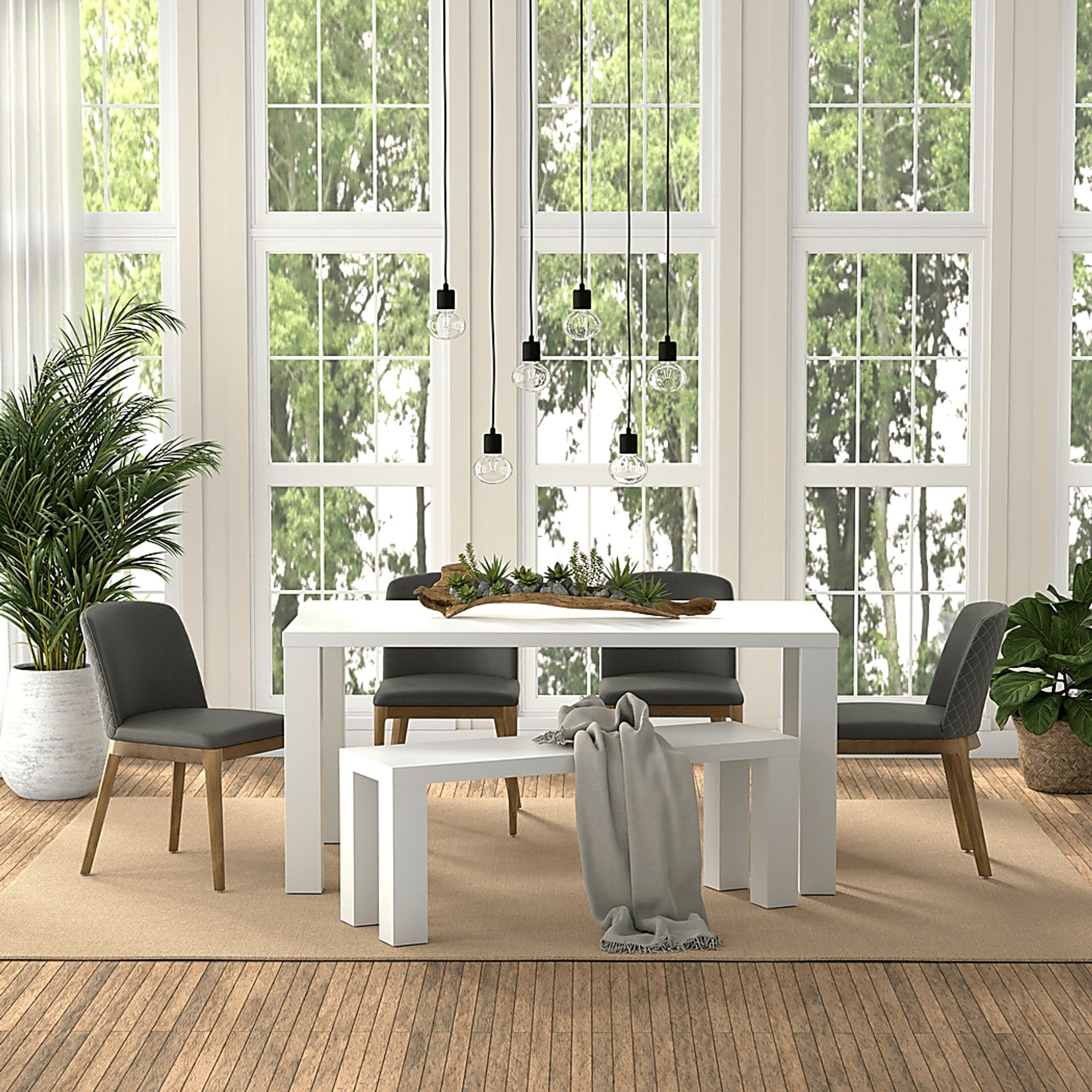 Whelon Gray Dining Chair, Set of 2 - Image 2