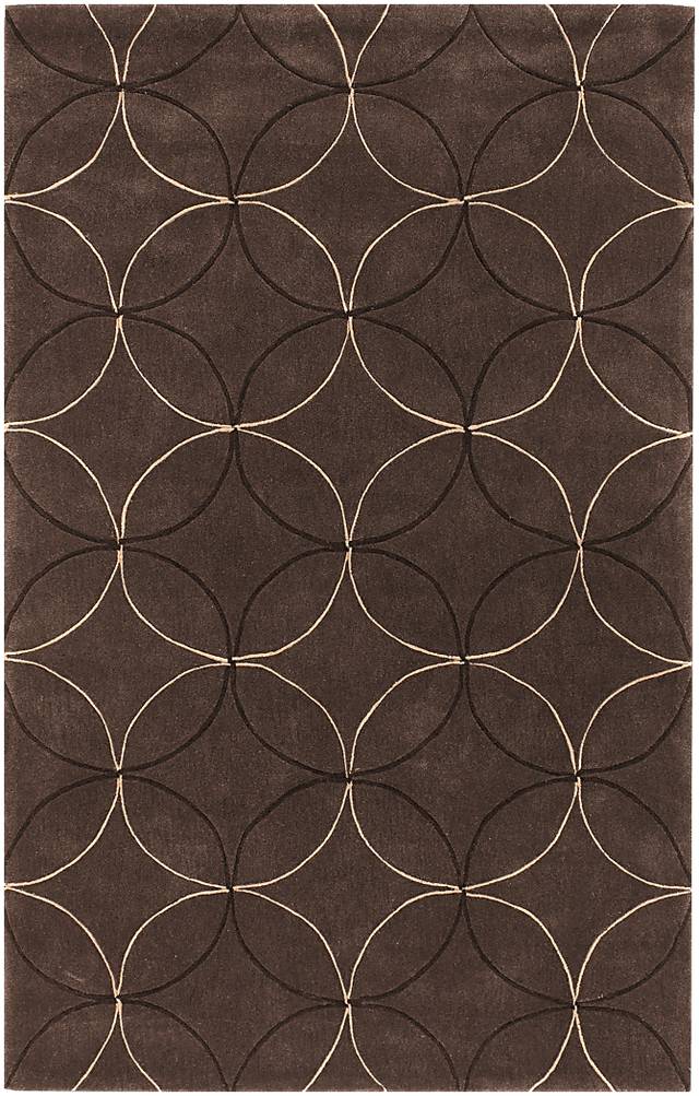 Whimsy Circles Brown 5 x 8 Rug - Thumbnail - Image 1