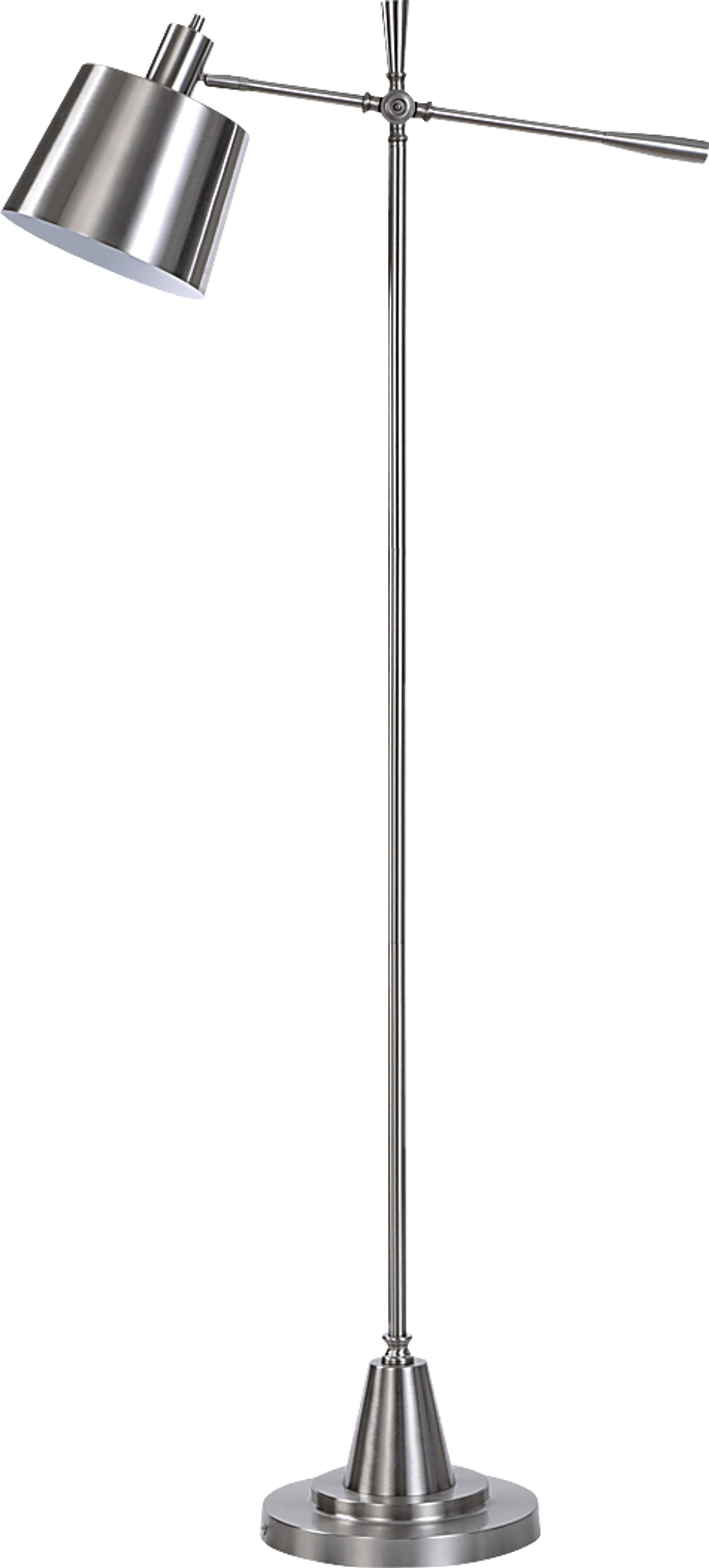 Whipple Cay Silver Floor Lamp - Image 1