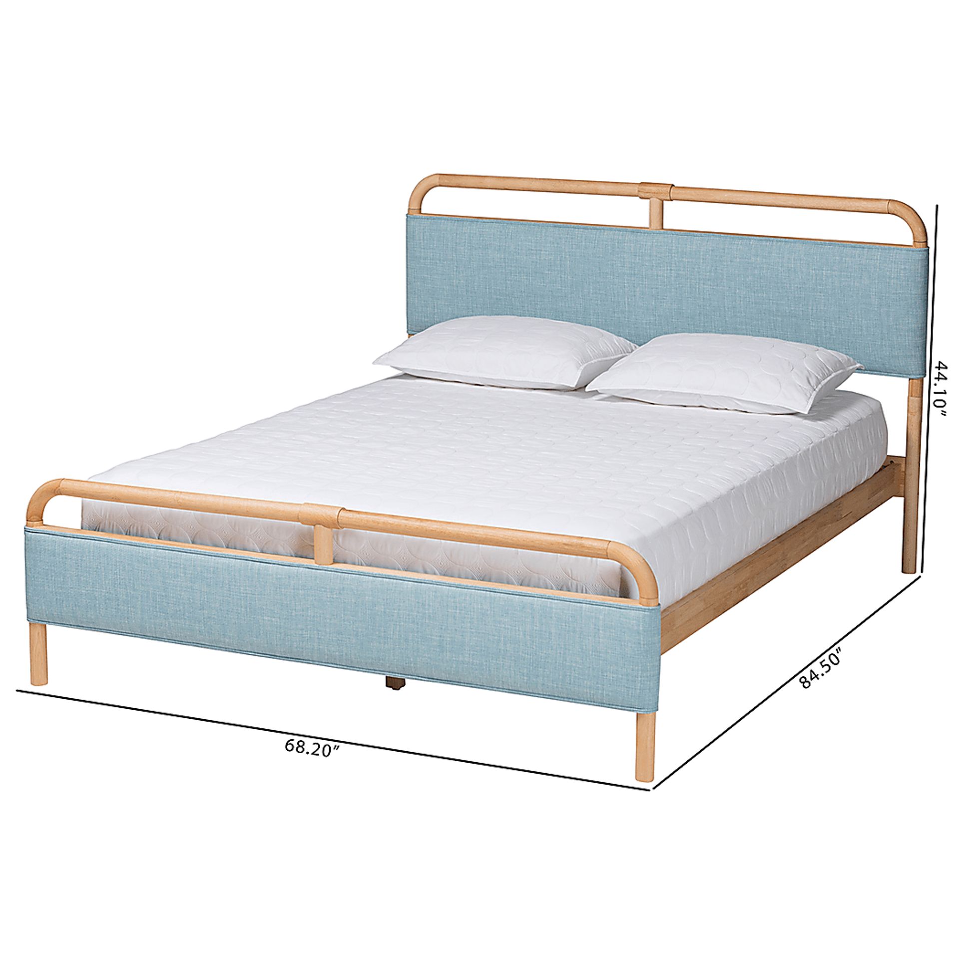 Whipporwill Blue Queen Bed - Image 9