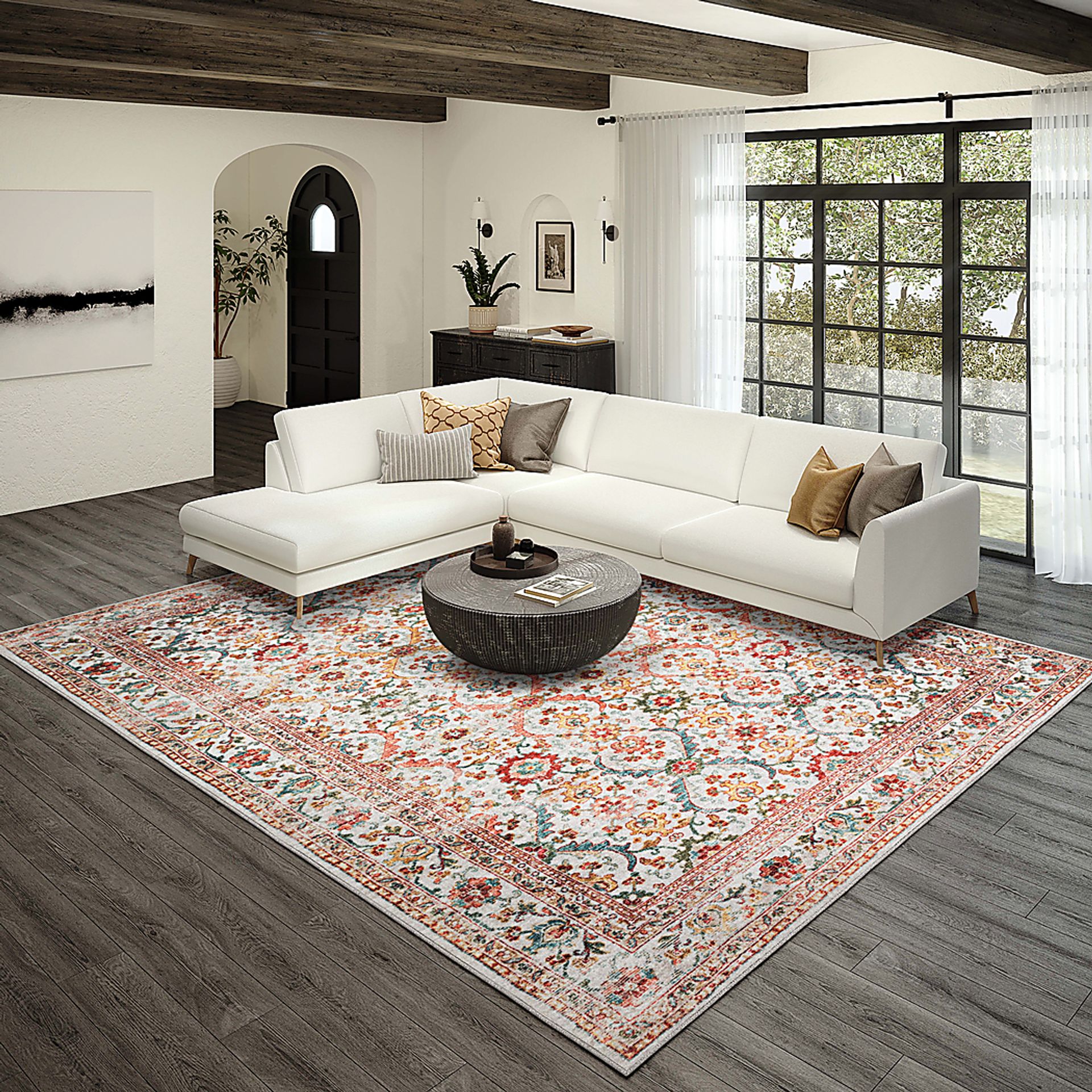 Whirlaw Beige 8' x 10' Rug - Image 5