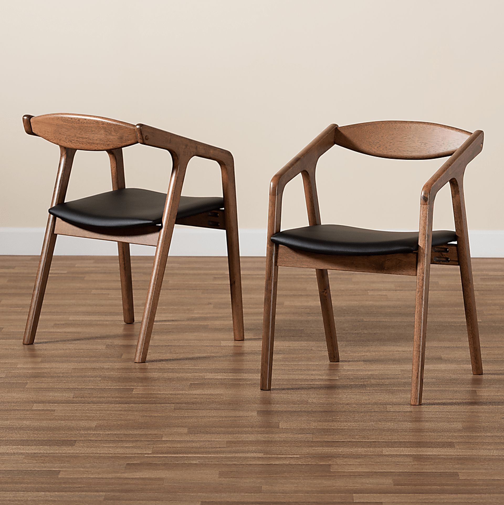 Whirtwell Black Arm Chair, Set of 2 - Image 8