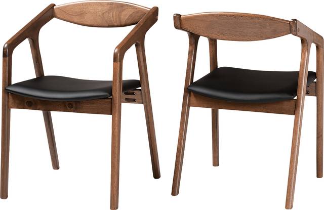 Whirtwell Black Arm Chair, Set of 2 - Thumbnail - Image 1