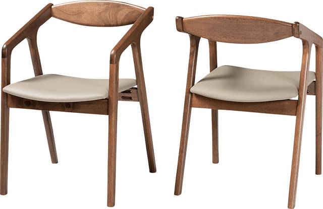 Whirtwell Brown Arm Chair, Set of 2 - Thumbnail - Image 1
