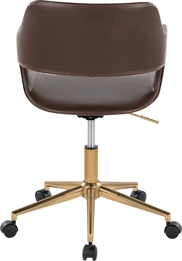 Whisp I Dark Brown Desk Chair - Thumbnail - Image 2