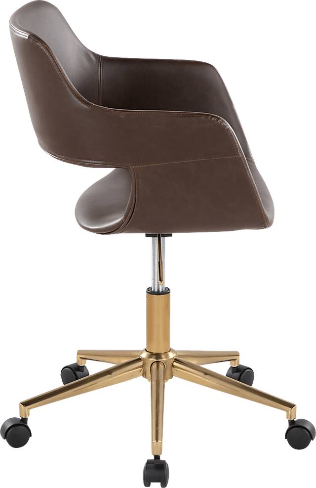 Whisp I Dark Brown Desk Chair - Thumbnail - Image 3