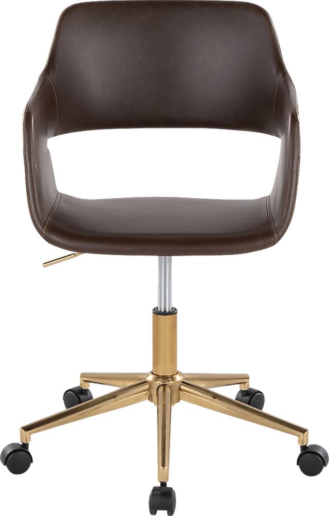 Whisp I Dark Brown Desk Chair - Thumbnail - Image 4
