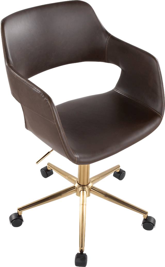 Whisp I Dark Brown Desk Chair - Thumbnail - Image 5