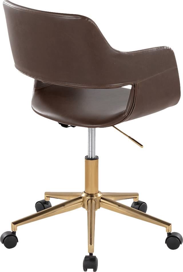 Whisp I Dark Brown Desk Chair - Thumbnail - Image 6