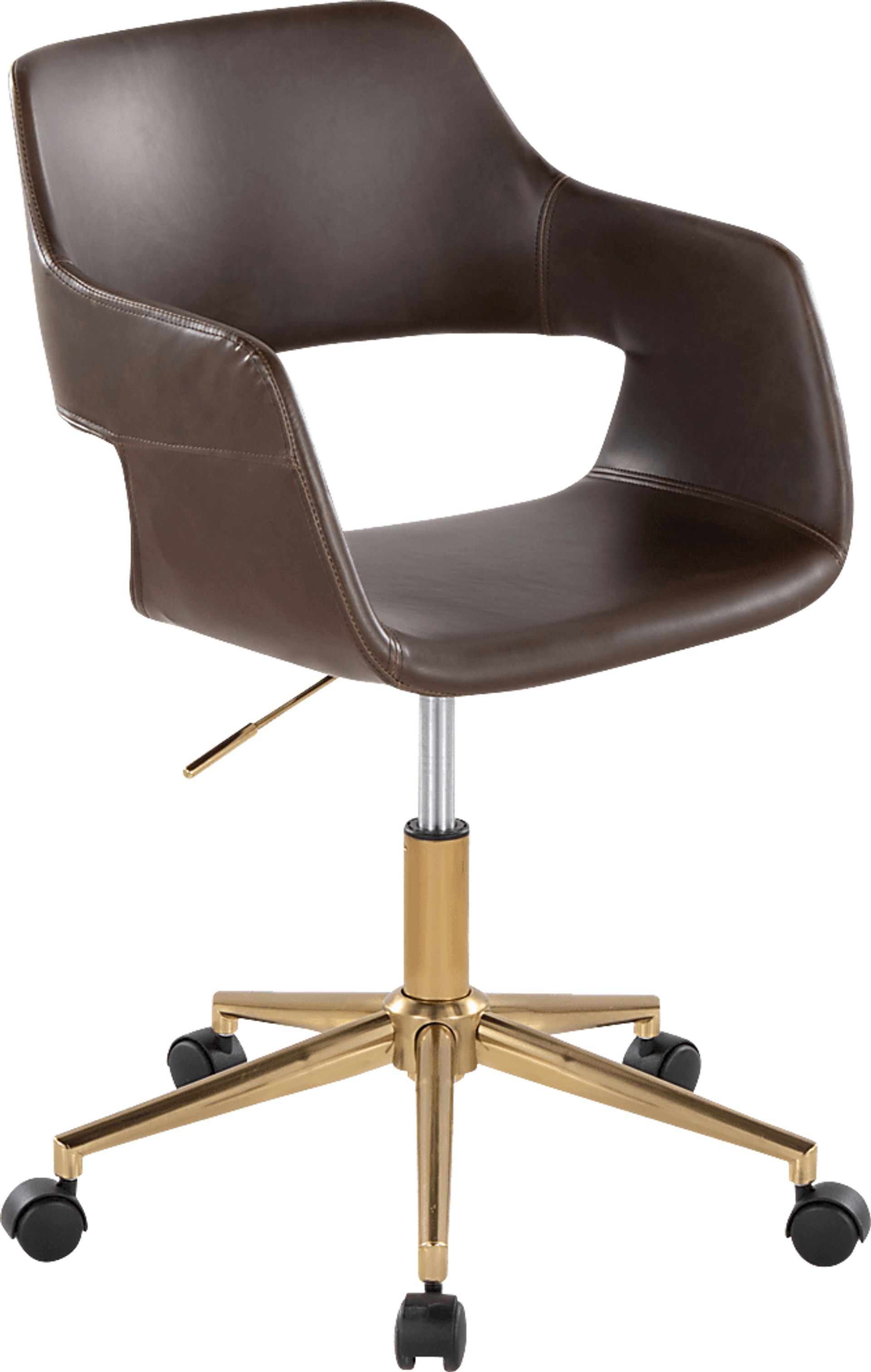 Whisp I Dark Brown Desk Chair - Image 1