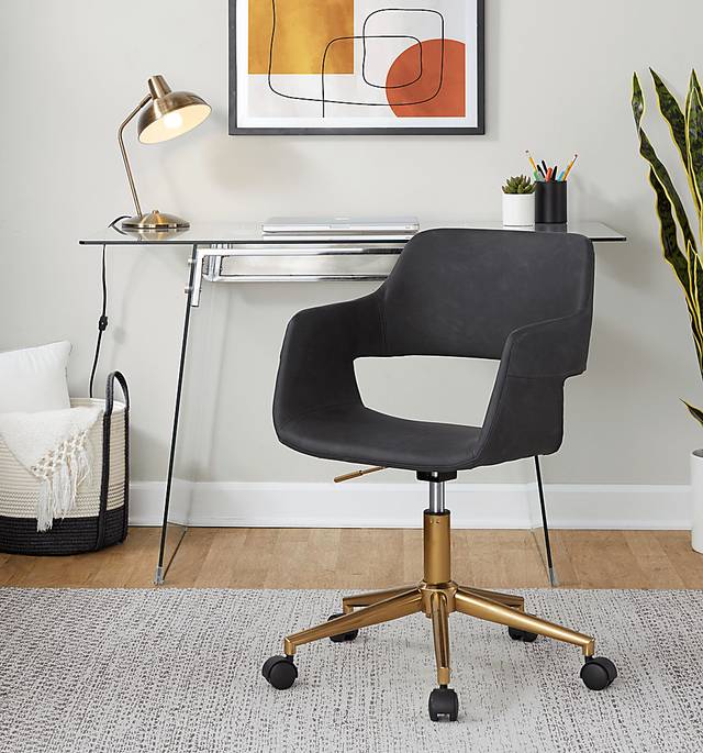 Whisp I Gray Desk Chair - Thumbnail - Image 2