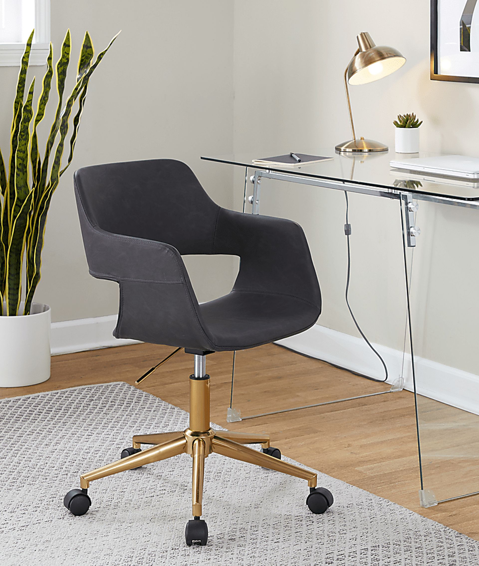 Whisp I Gray Desk Chair - Image 3