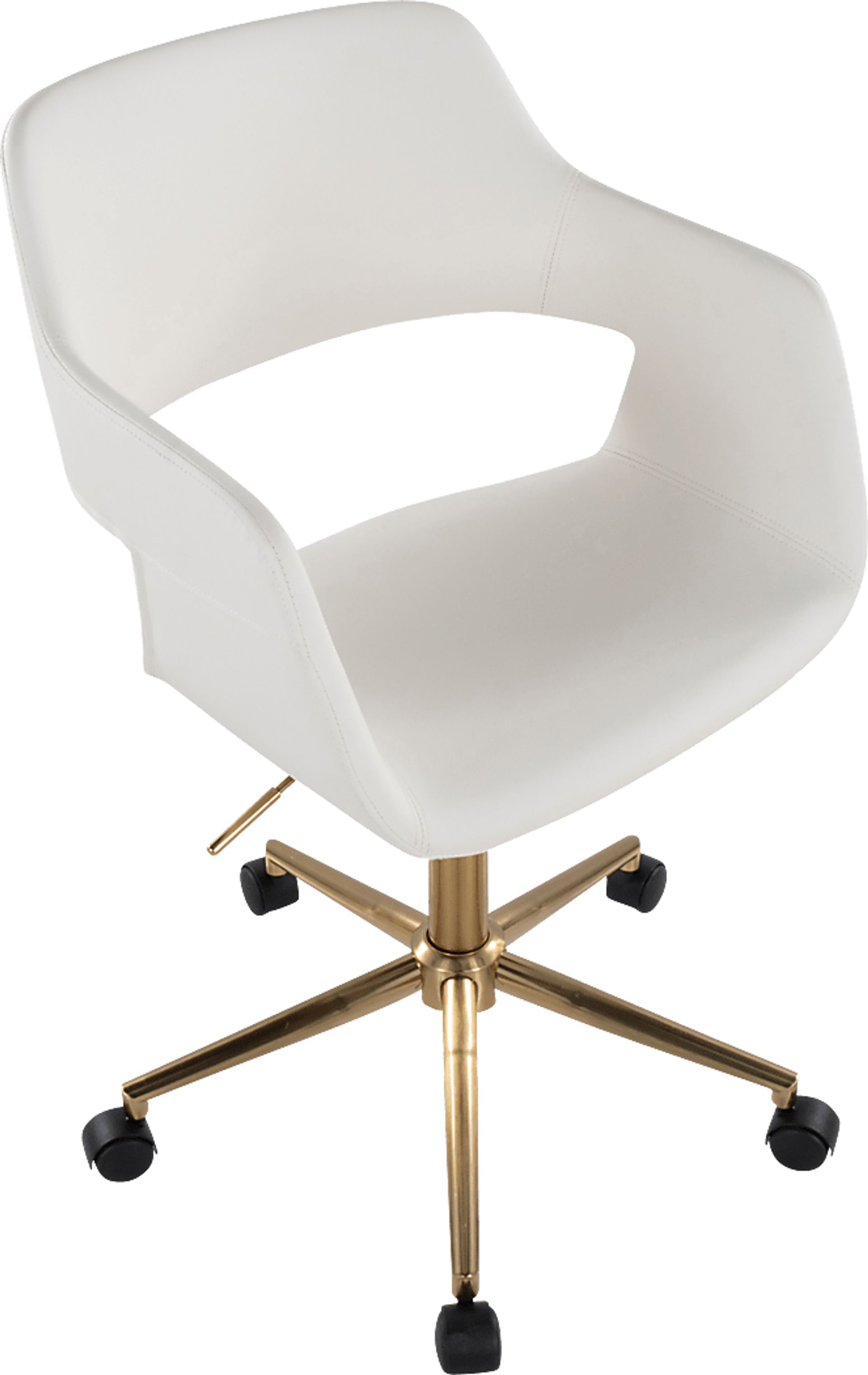 Whisp I White Desk Chair - Image 4