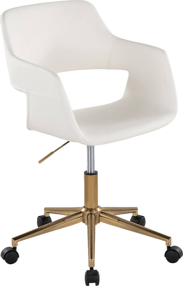 Whisp I White Desk Chair - Thumbnail - Image 1