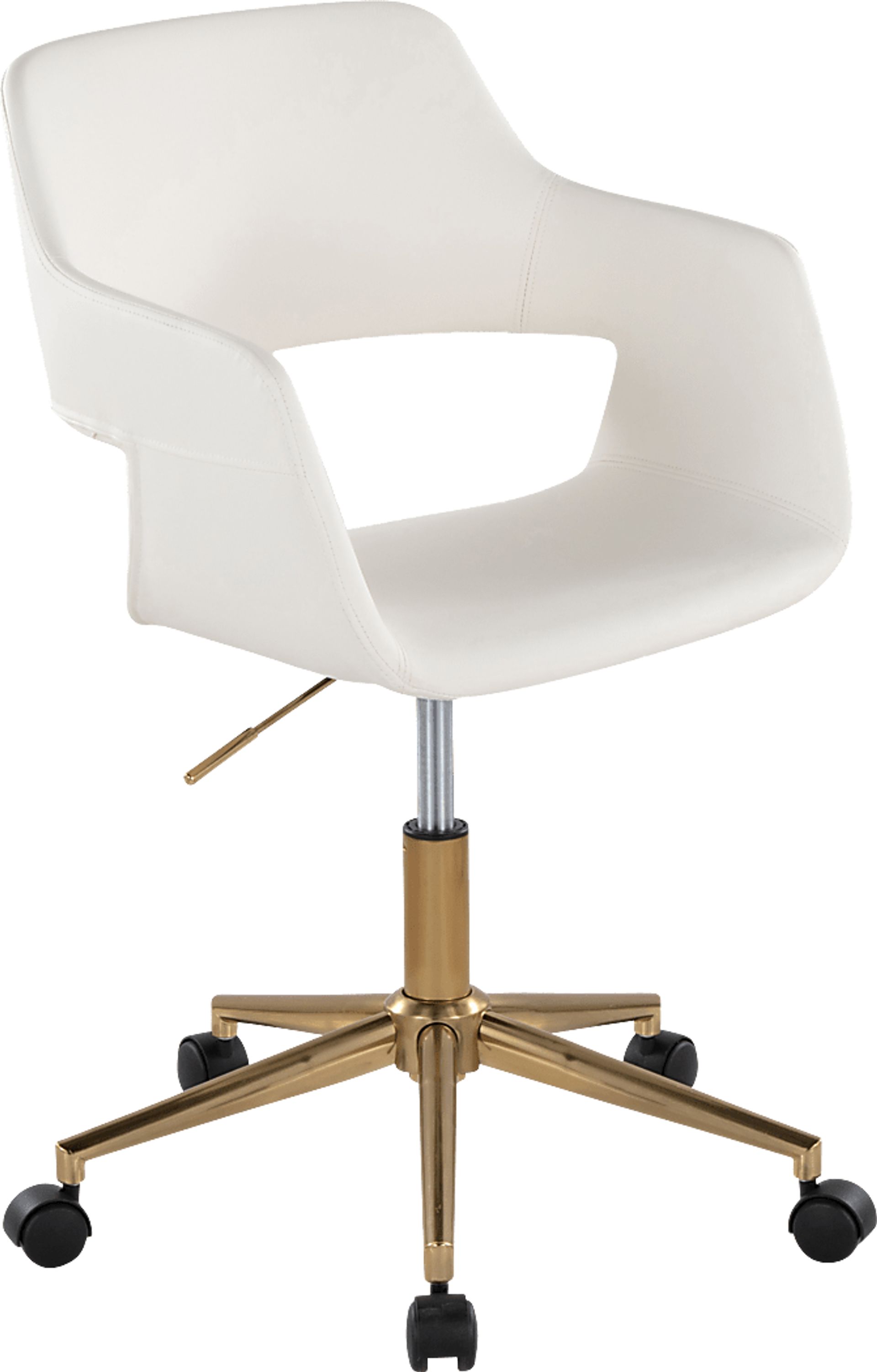 Whisp I White Desk Chair - Image 1
