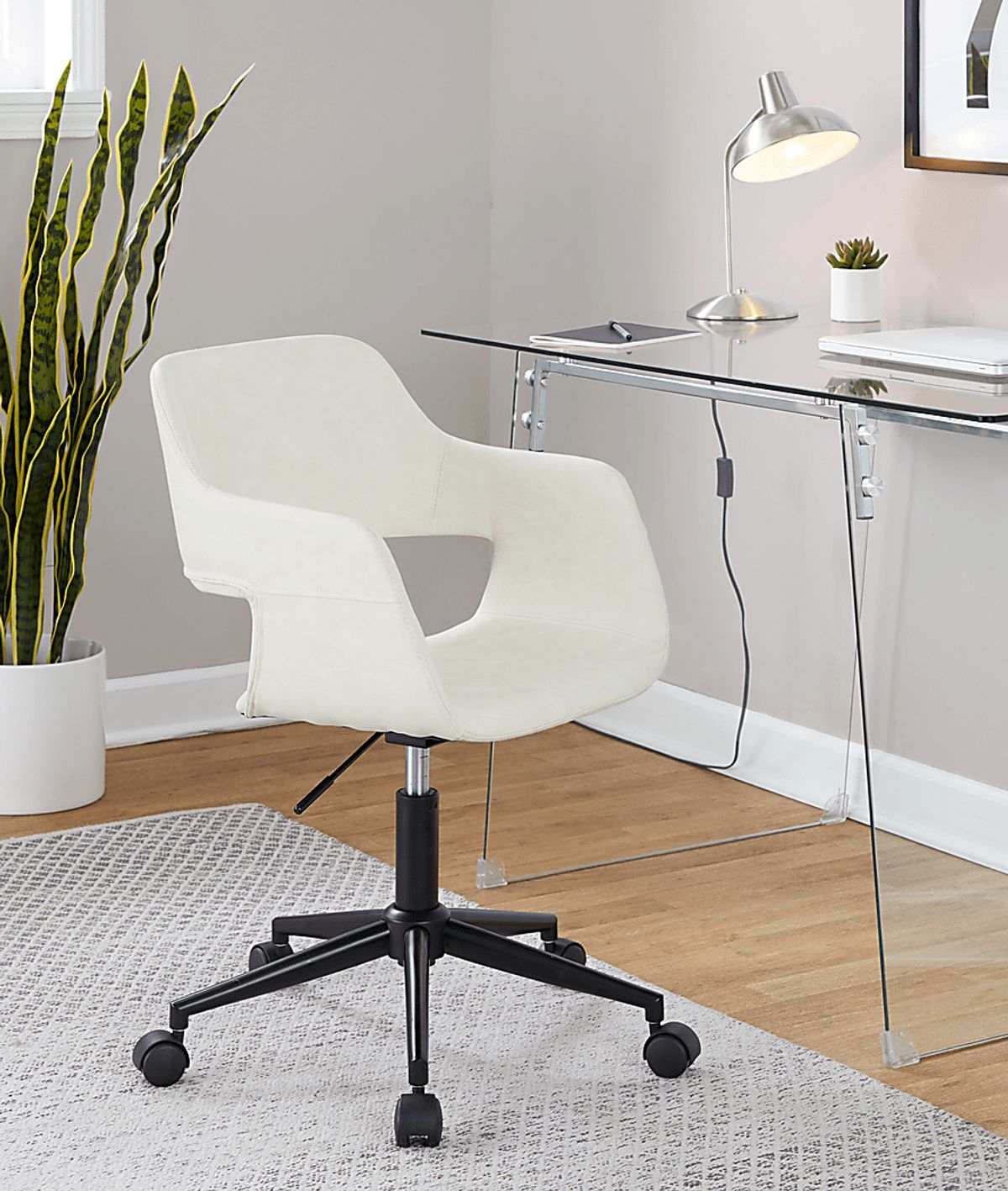 Whisp II Black Black,Colors Cream Beige Polyurethane Fabric Desk Chair ...