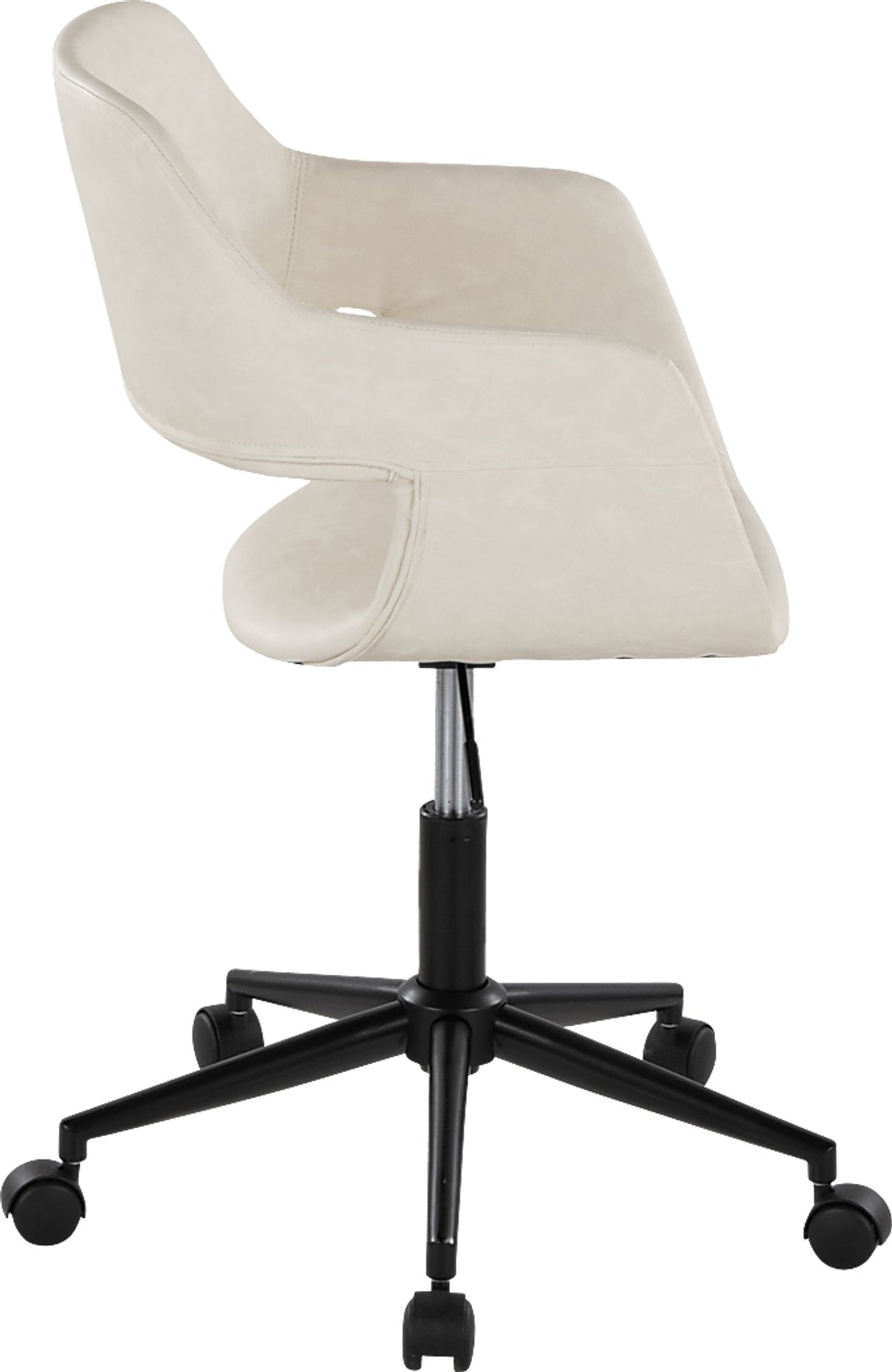Whisp II Black Black,Colors Cream Beige Polyurethane Fabric Desk Chair ...
