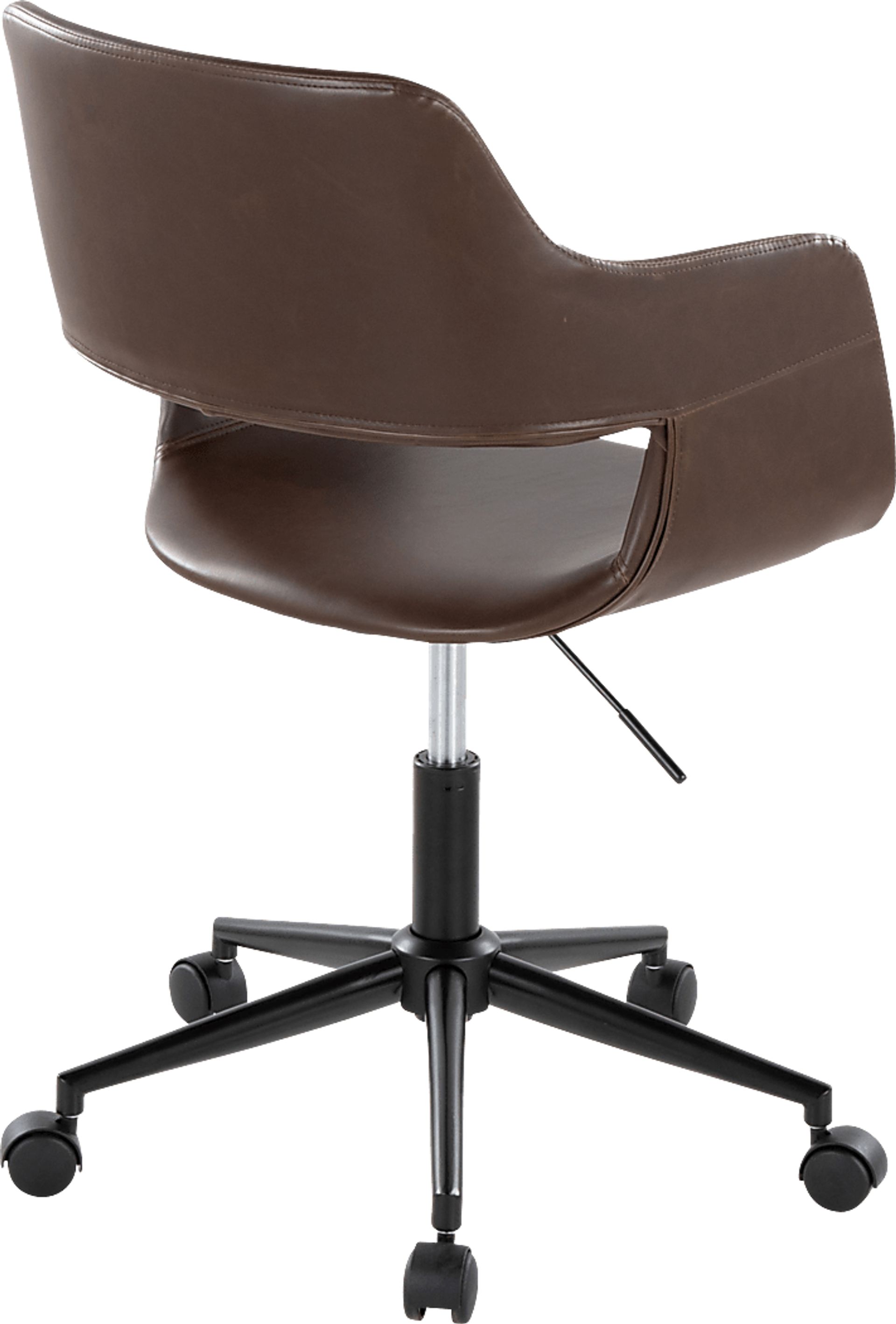 Whisp II Dark Brown Desk Chair - Image 4