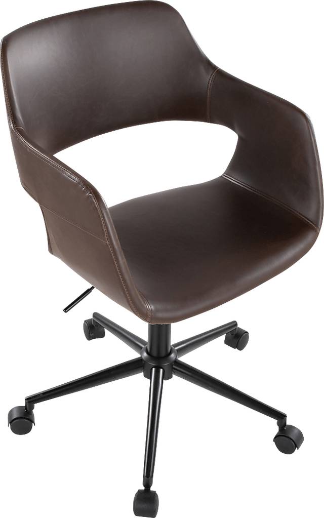 Whisp II Dark Brown Desk Chair - Thumbnail - Image 5