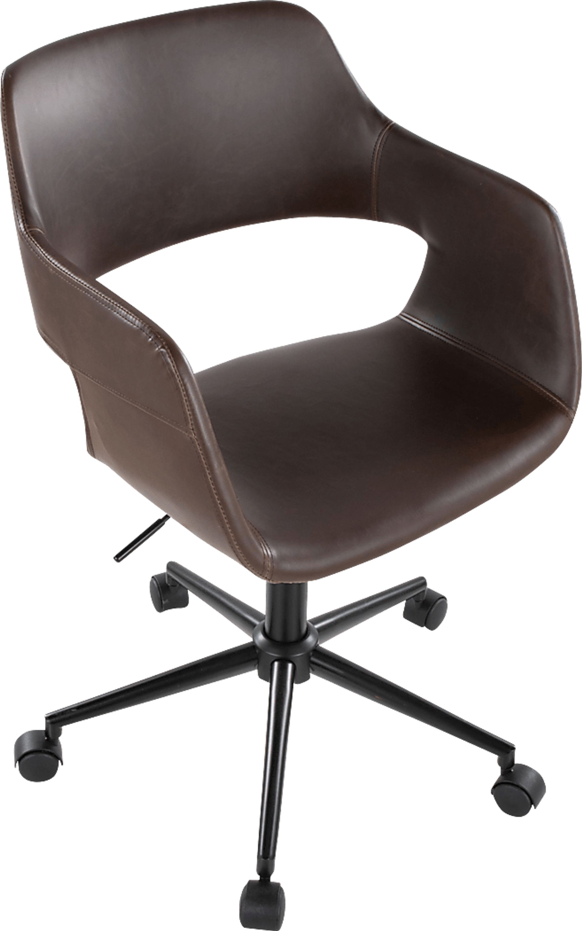 Whisp II Dark Brown Desk Chair - Image 5