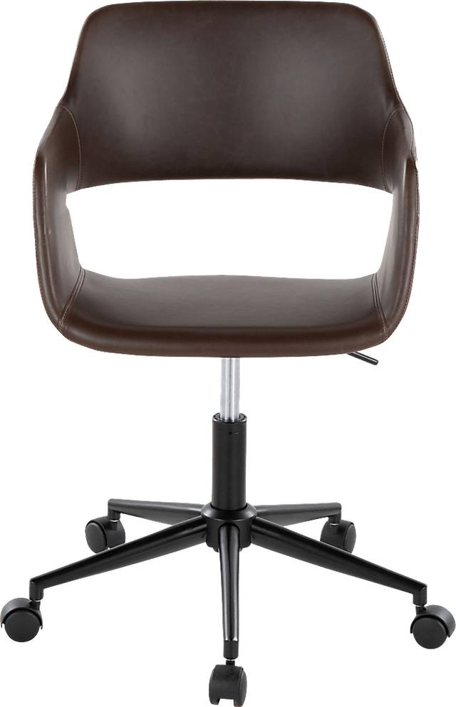 Whisp II Dark Brown Desk Chair - Thumbnail - Image 6