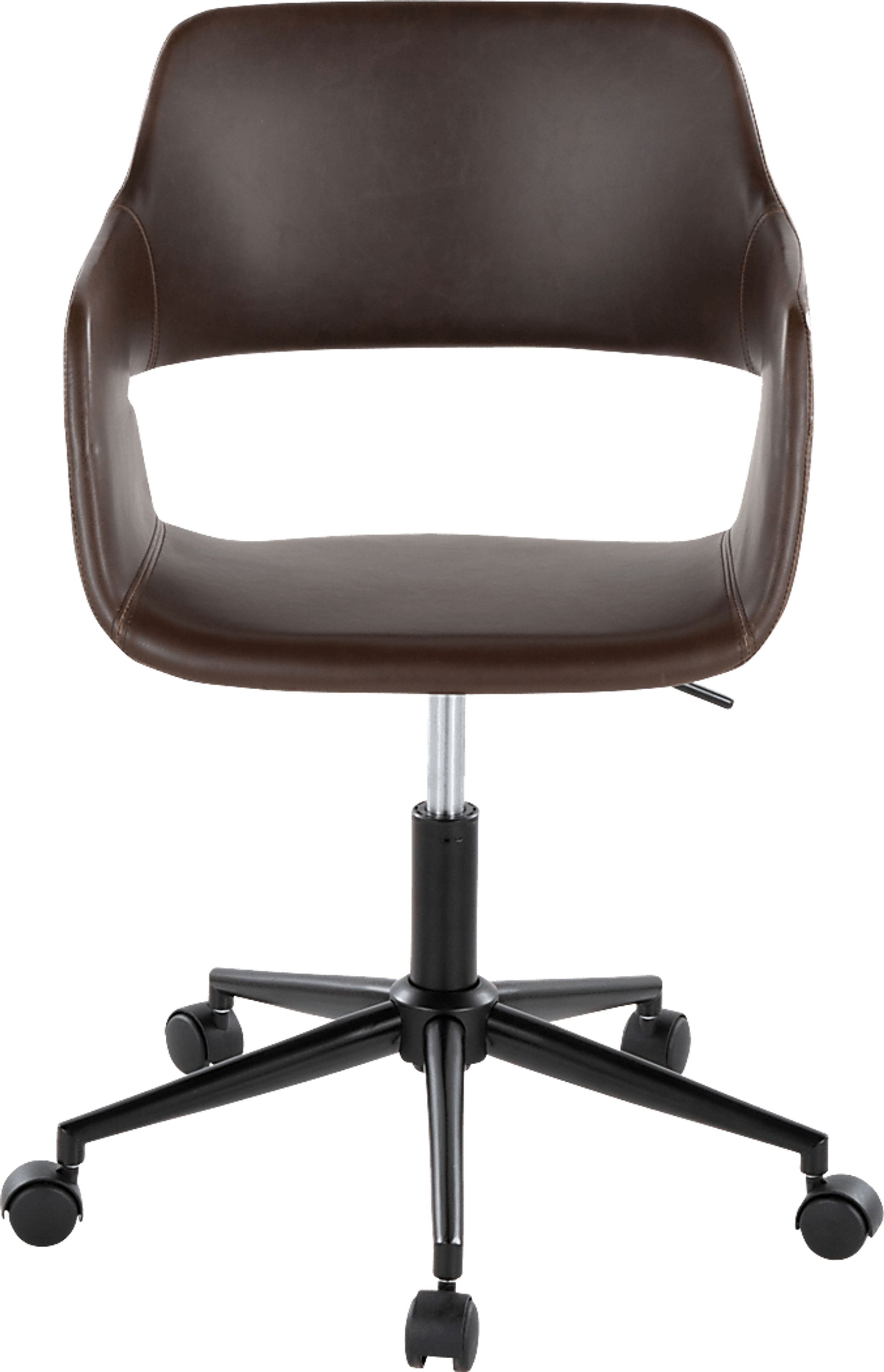 Whisp II Dark Brown Desk Chair - Image 6